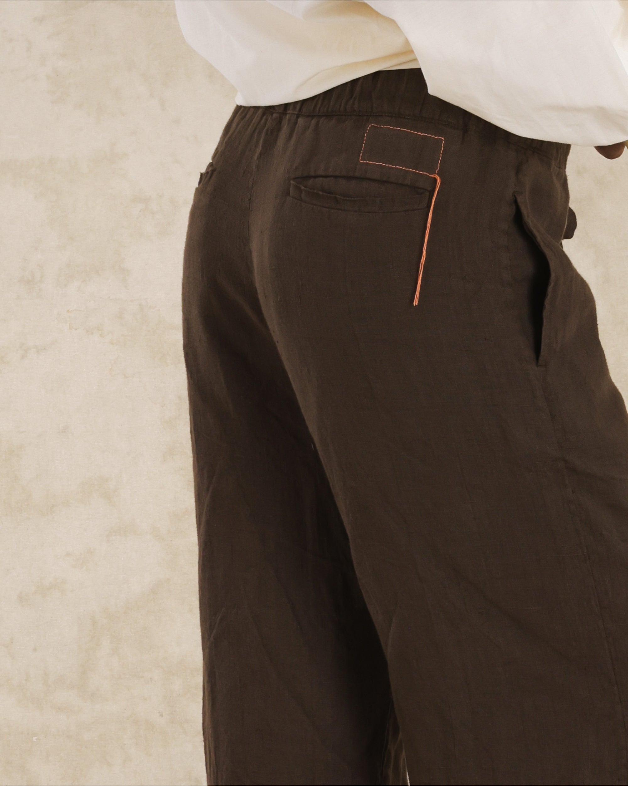 Jaleh Pantaloni Con Coulisse In Lino