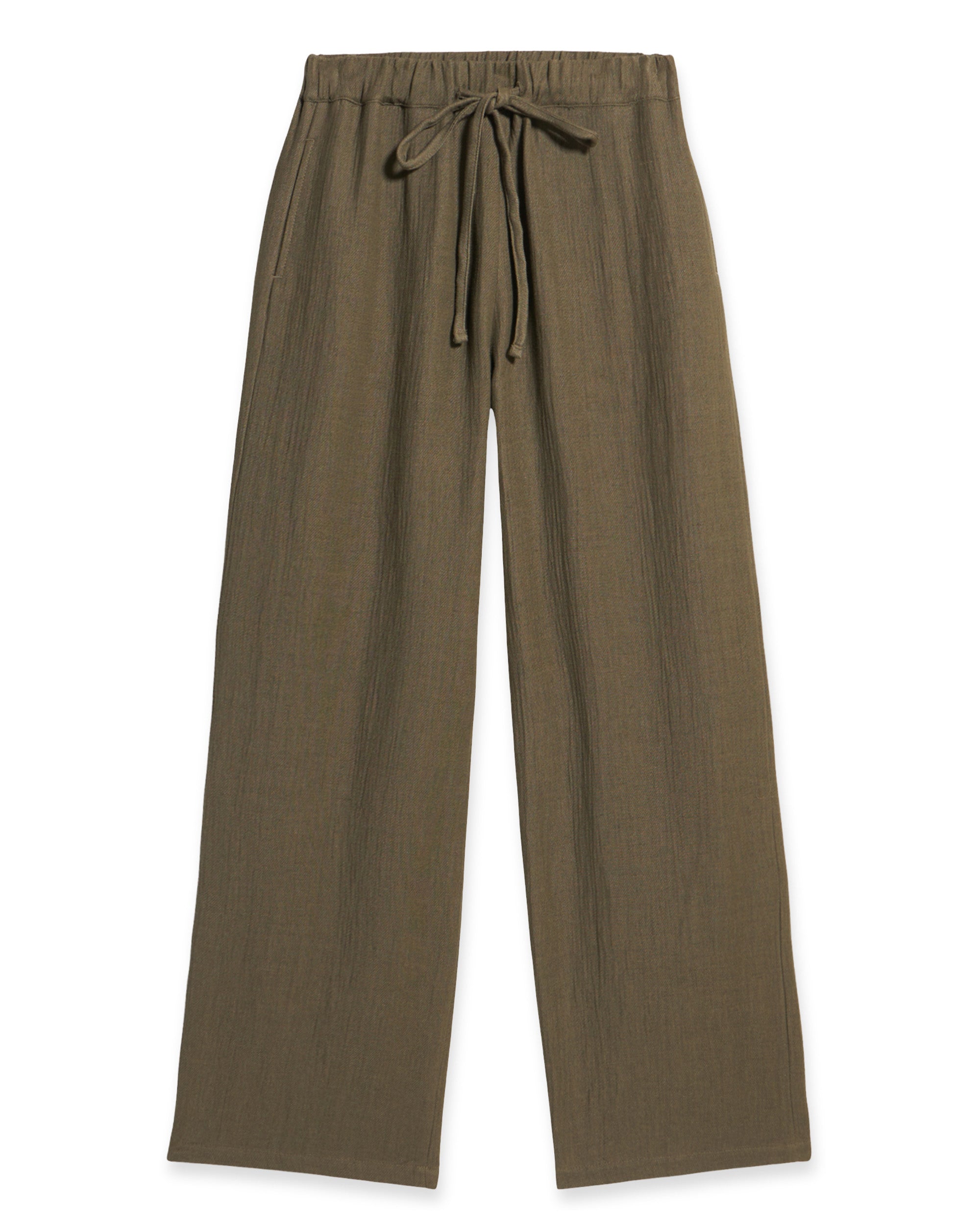 Jaleh Pantaloni Con Coulisse In Misto Lino