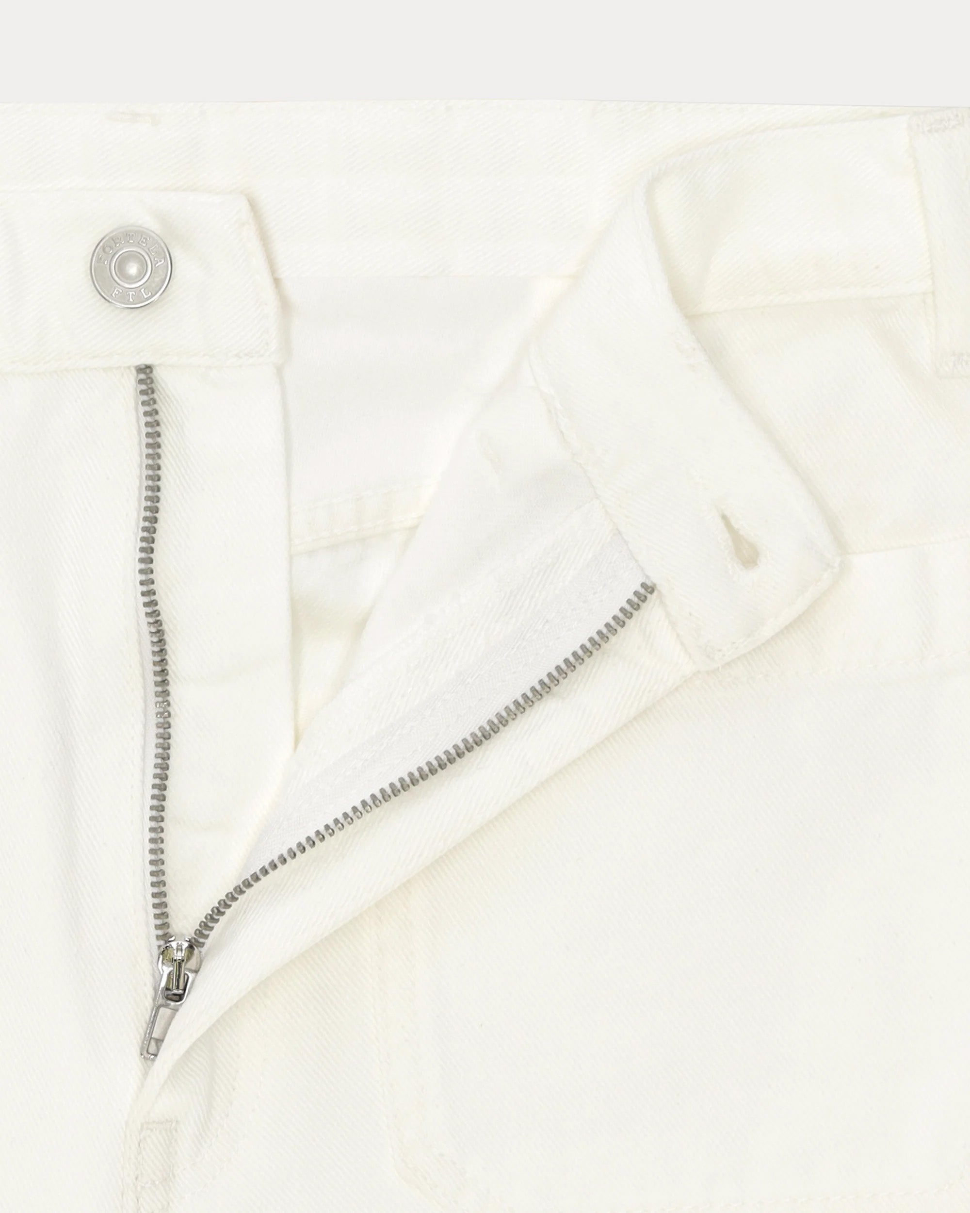 Janej Bootcut Cotton Bull Pants White