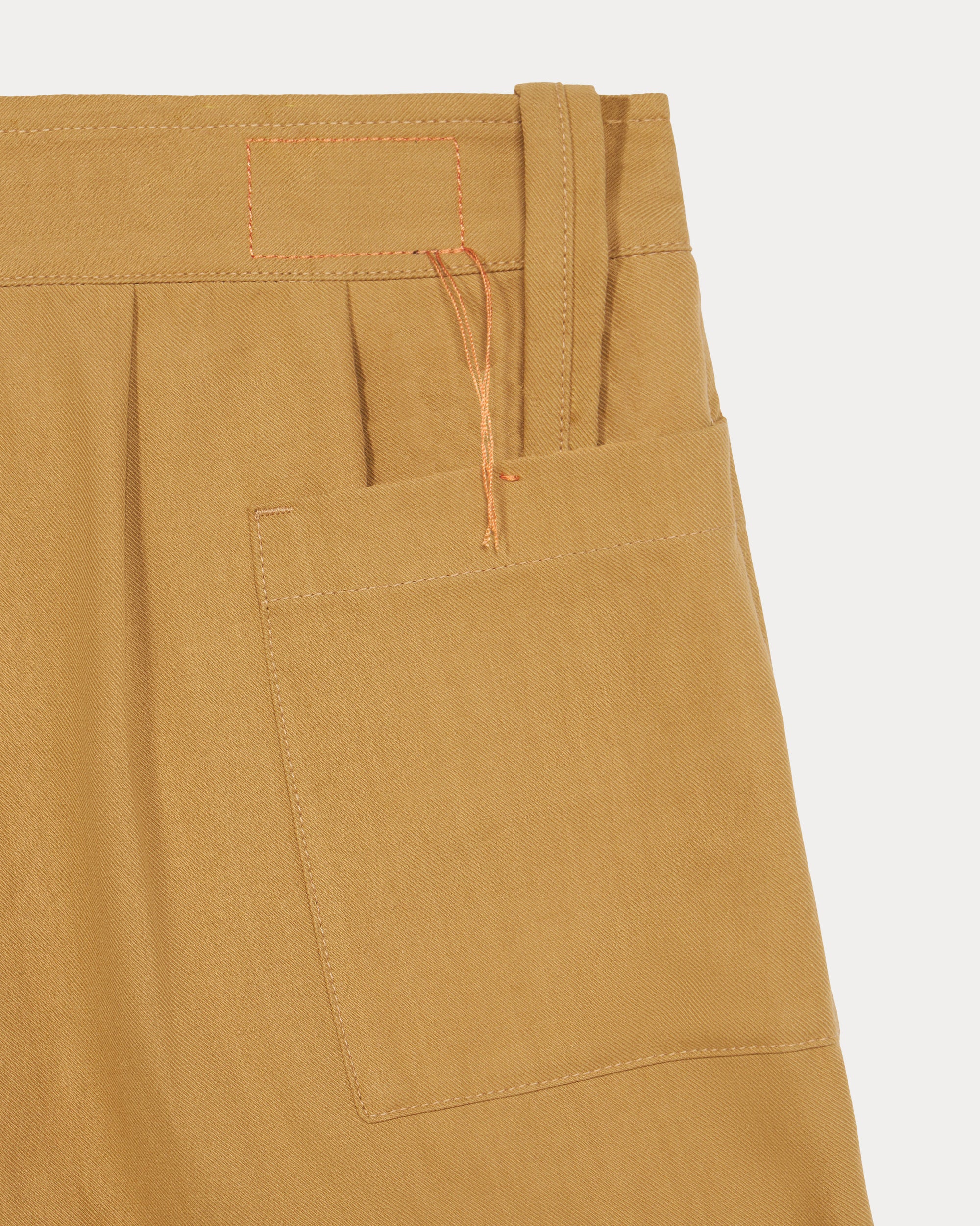 Jariah Pleated Cotton Twill Bermuda Shorts