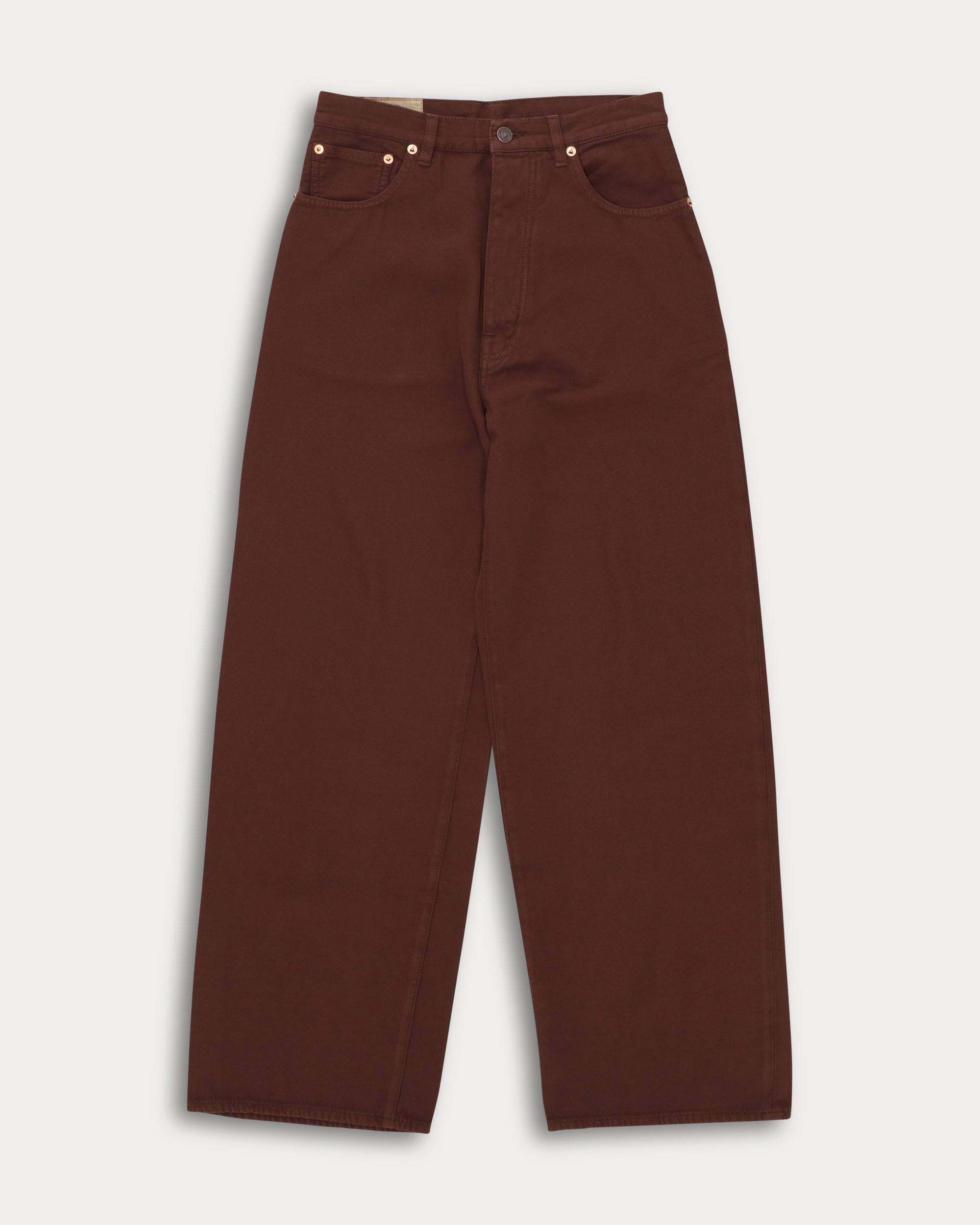 Jaron Pantaloni Gamba Ampia Lana E Cotone