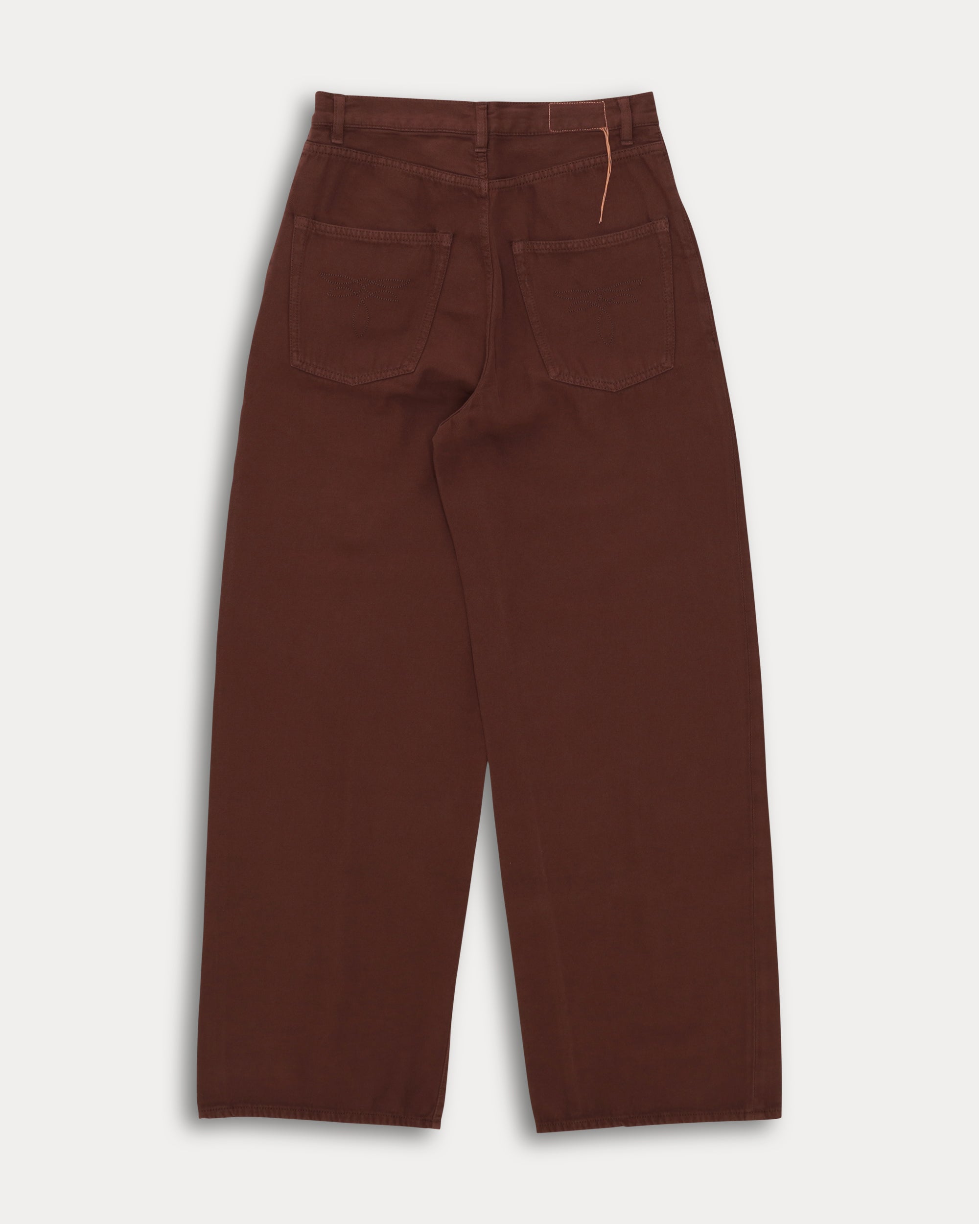 Jaron Pantaloni Gamba Ampia Lana E Cotone