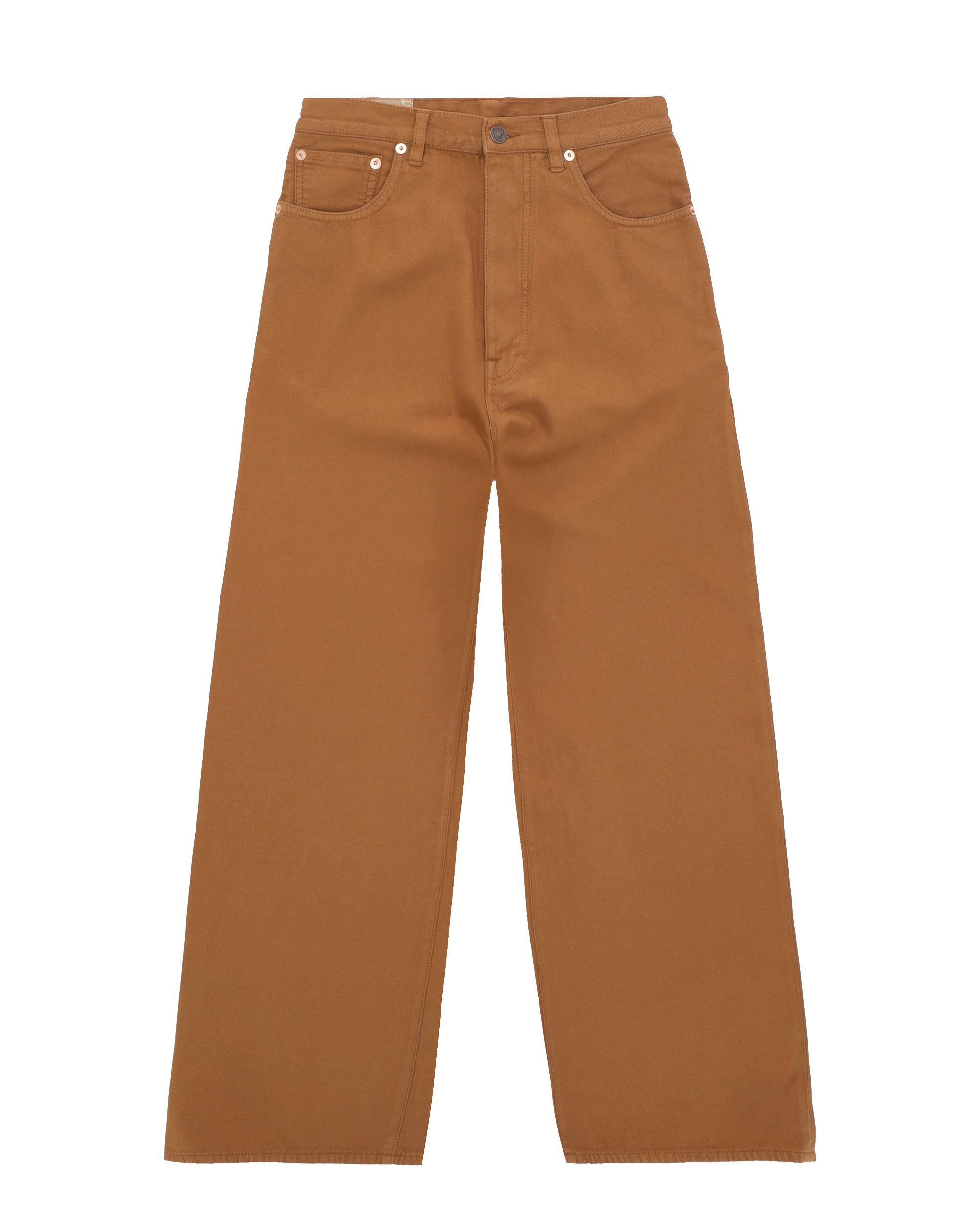 Jaron Pantaloni Gamba Ampia Lana E Cotone