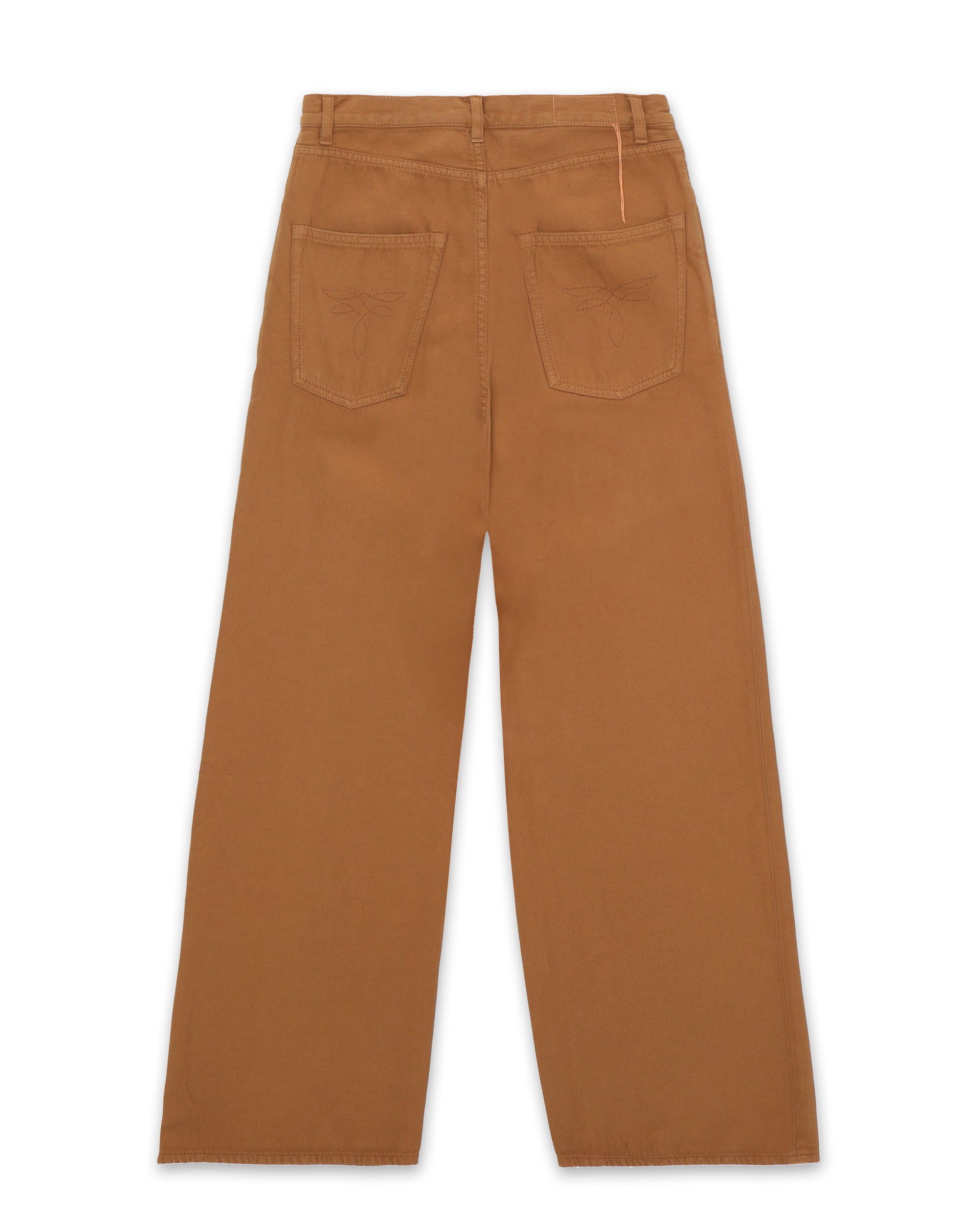 Jaron Pantaloni Gamba Ampia Lana E Cotone