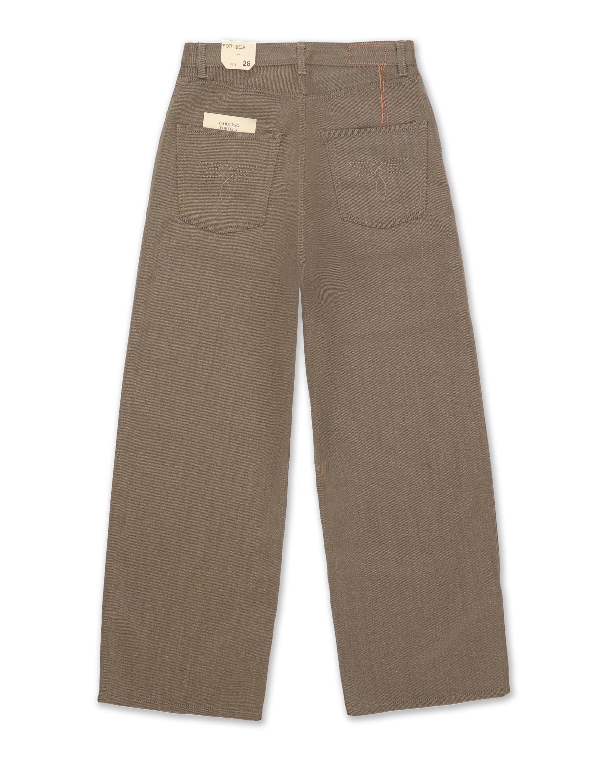 Jaron Pantaloni Gamba Ampia In Lana