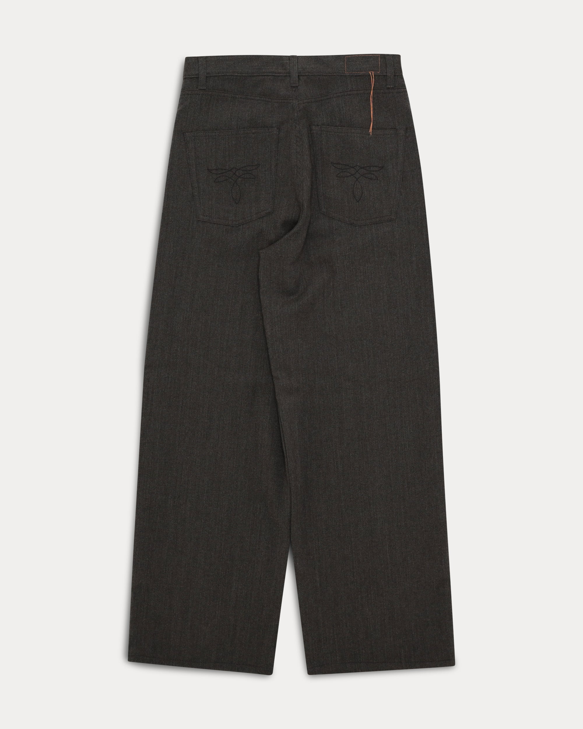 Jaron Pantaloni Gamba Ampia in Pura Lana