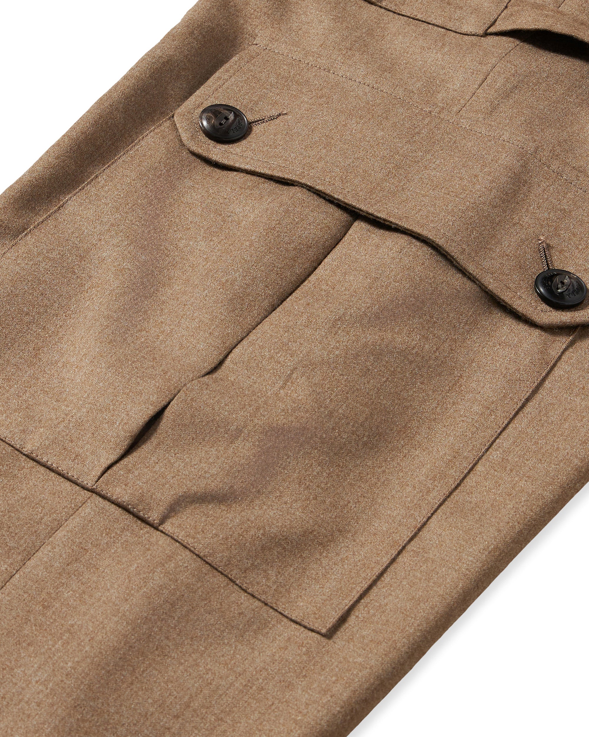 Jayda Pantaloni Militari Cargo In Fresco Lana