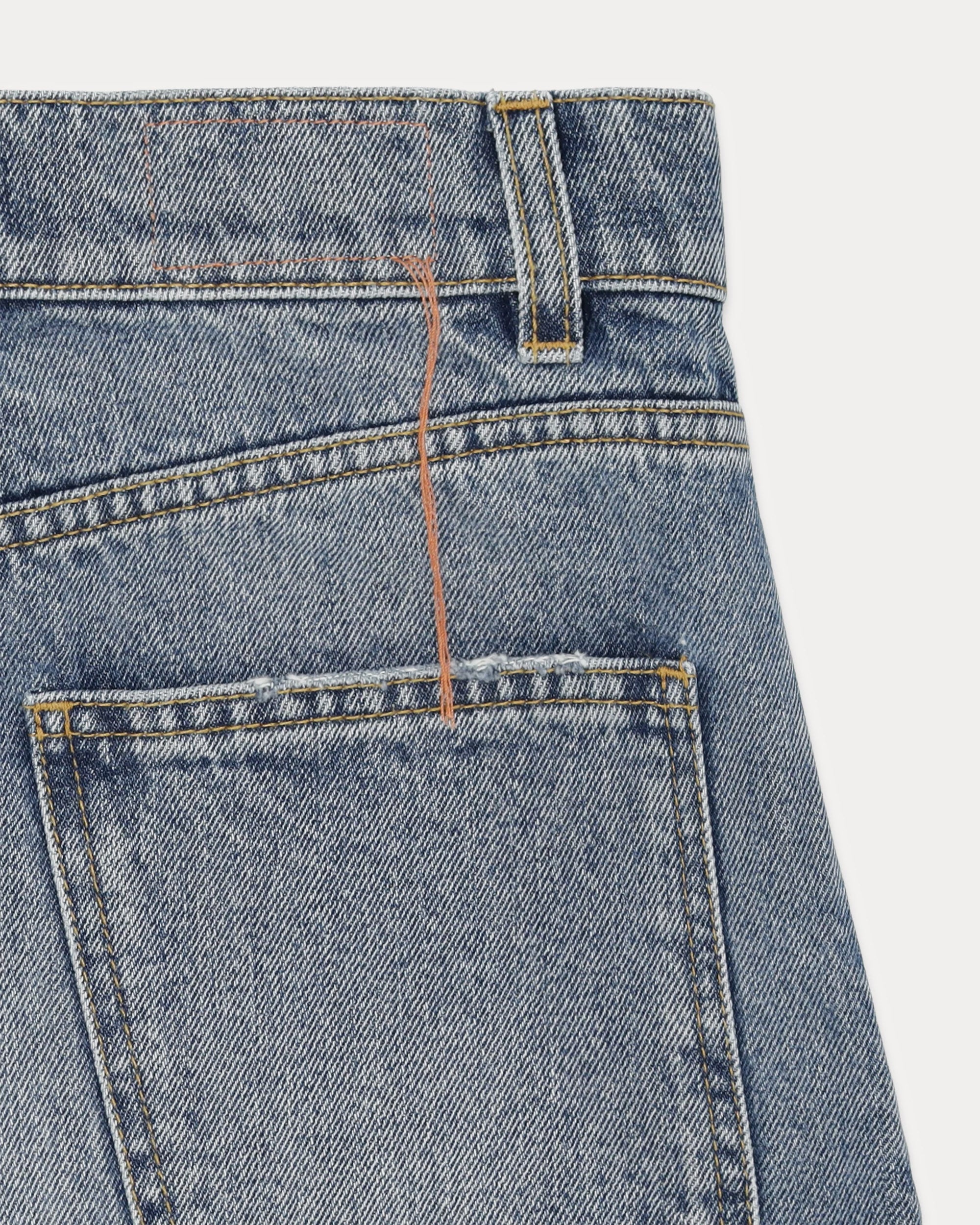 Jeraldine Mini Gonna in Denim