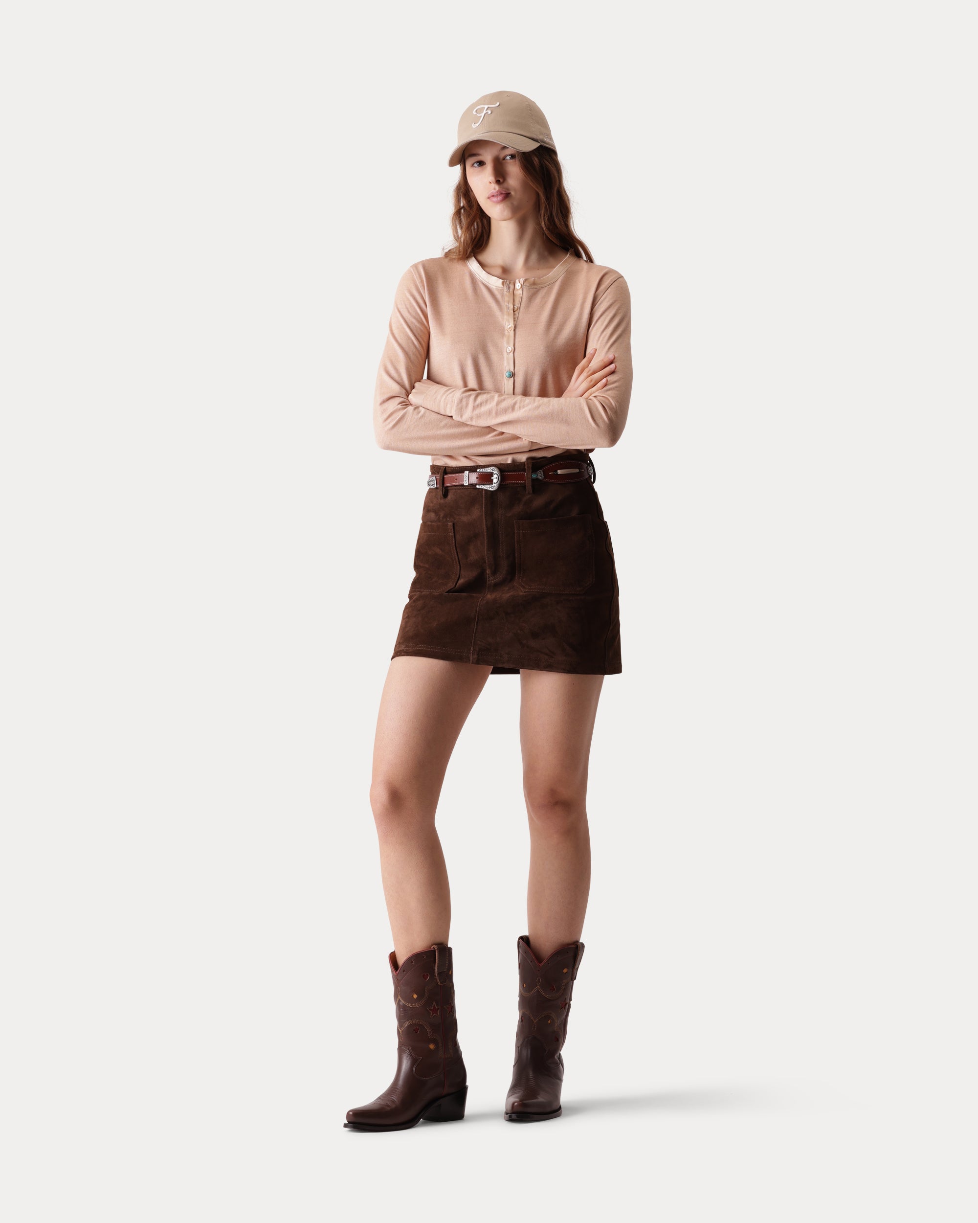 Jenny Suede Mini Skirt