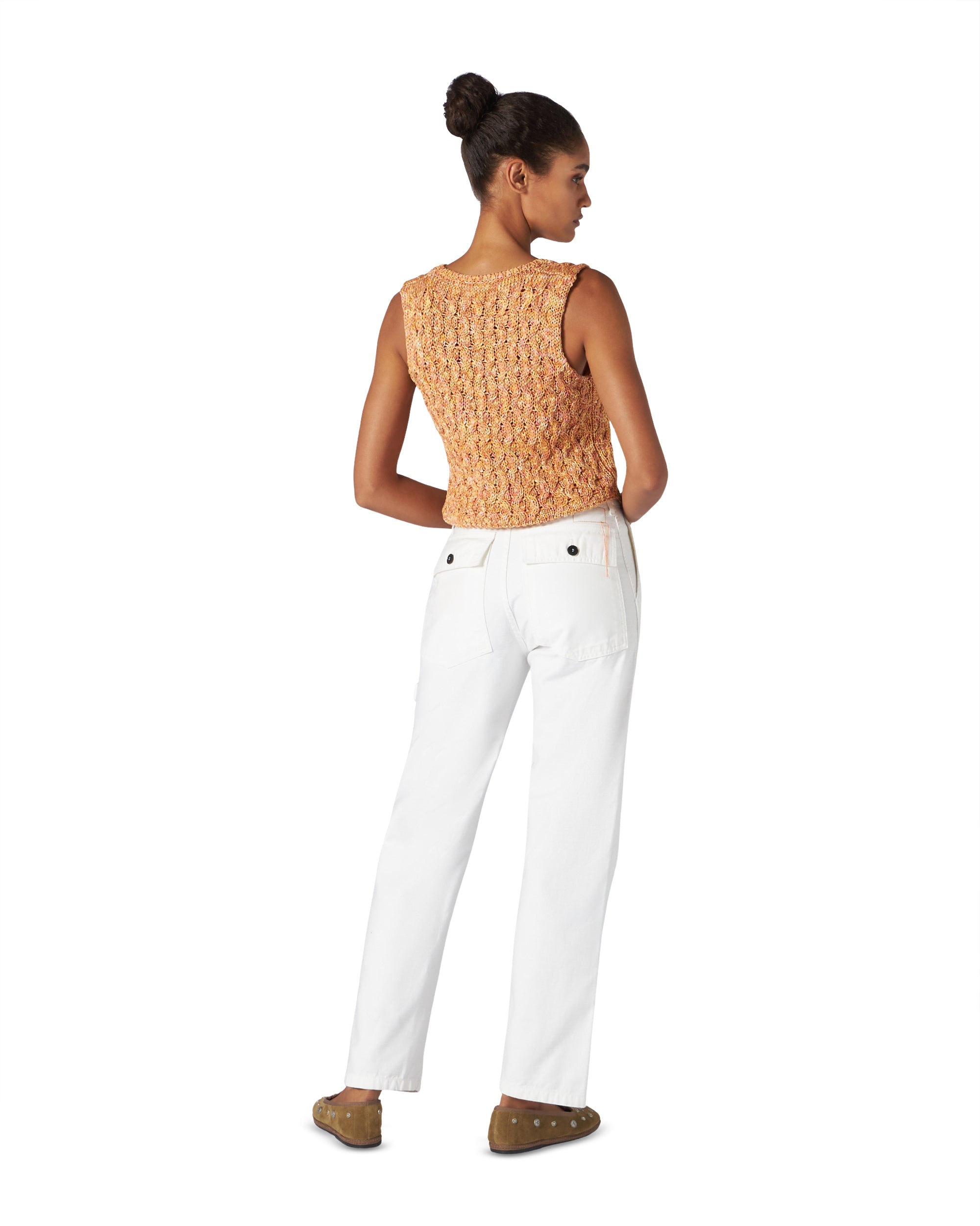 Jerry Pantaloni Fatigue In Cotone Satin