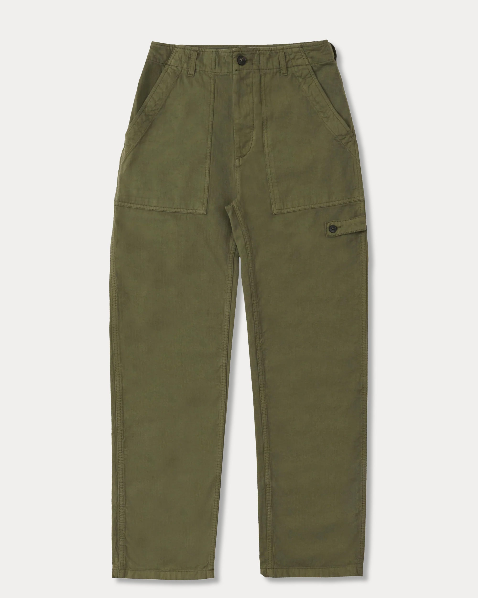 Jerryt Cotton Herringbone Fatigue Pants
