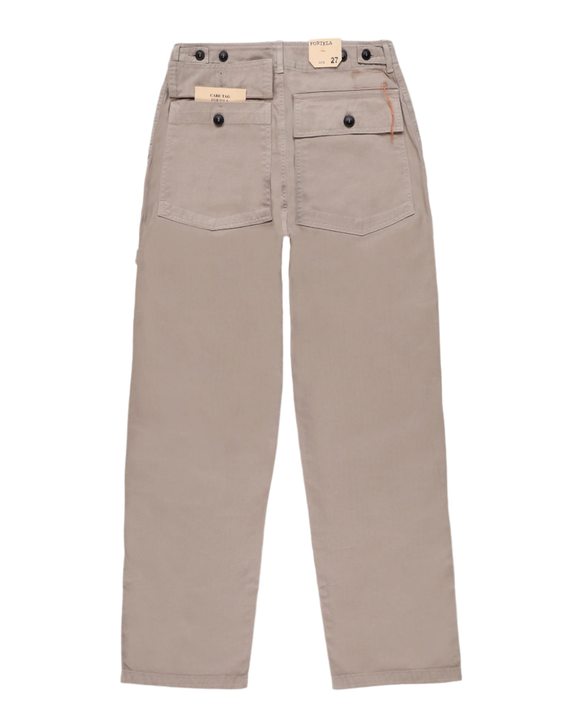 Jerryt Pantaloni Fatigue In Herringbone Di Cotone