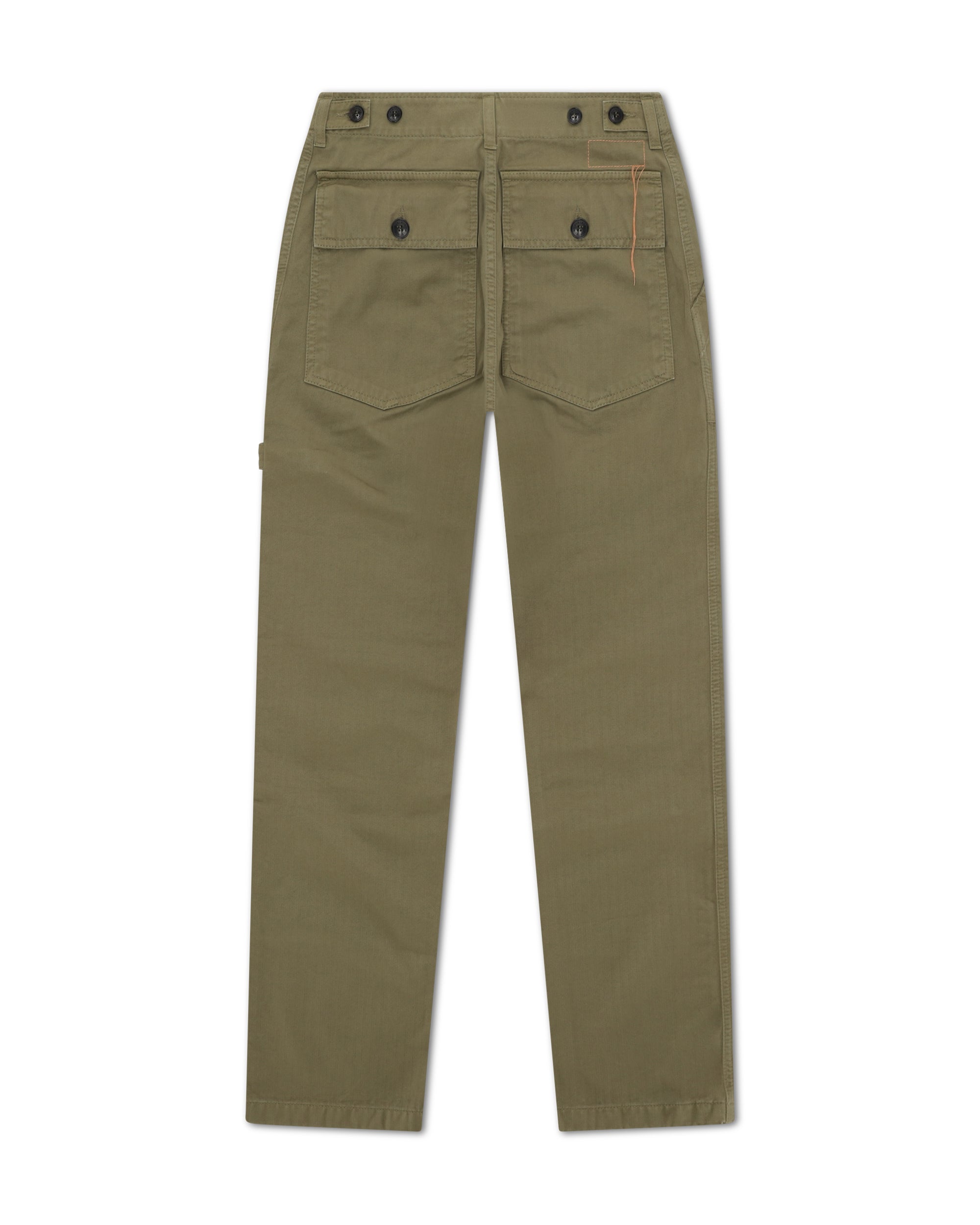 Jerryt Trousers Fatigue Herringbone Cotton