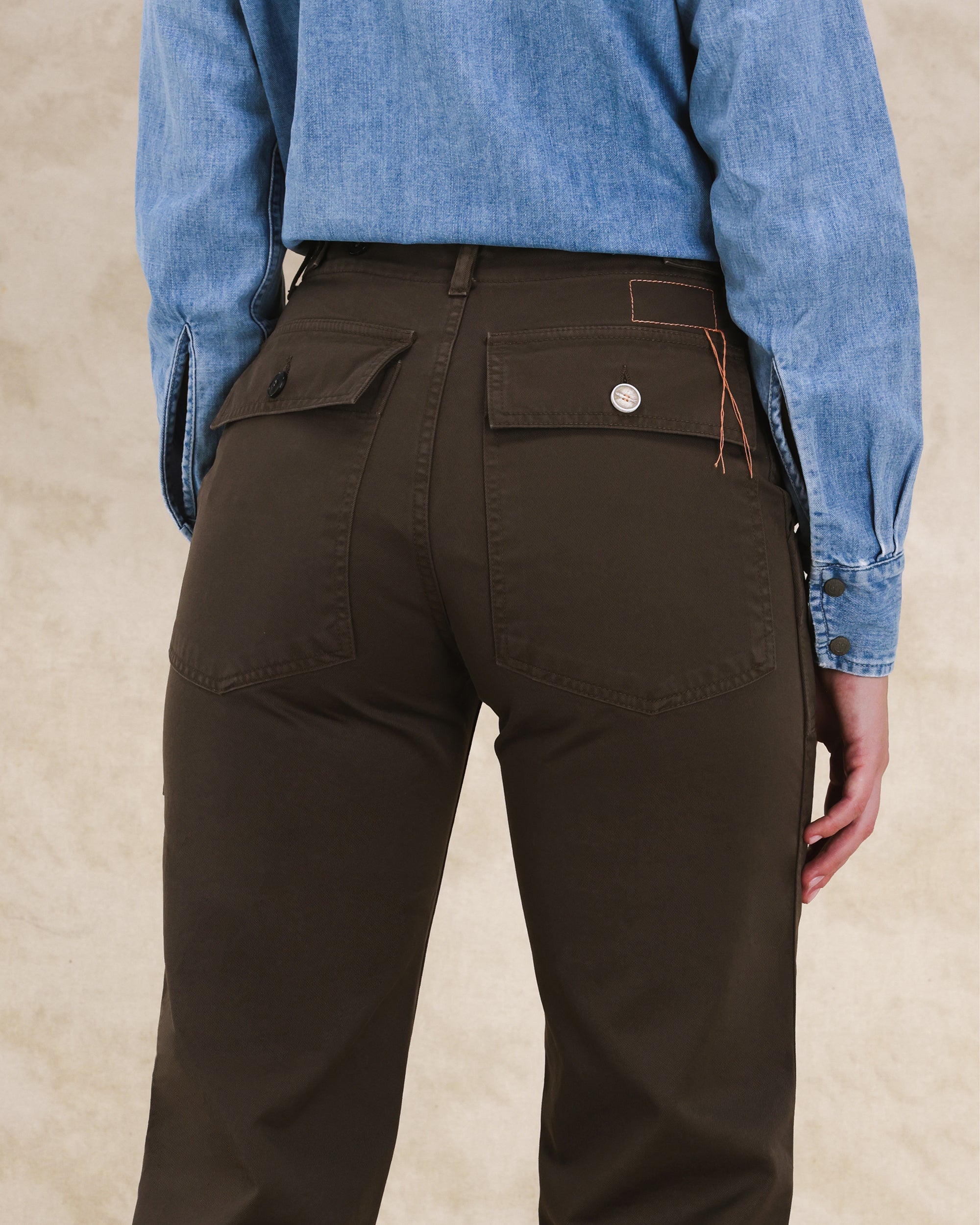 Jerryt Pantaloni Fatigue In Gabardine