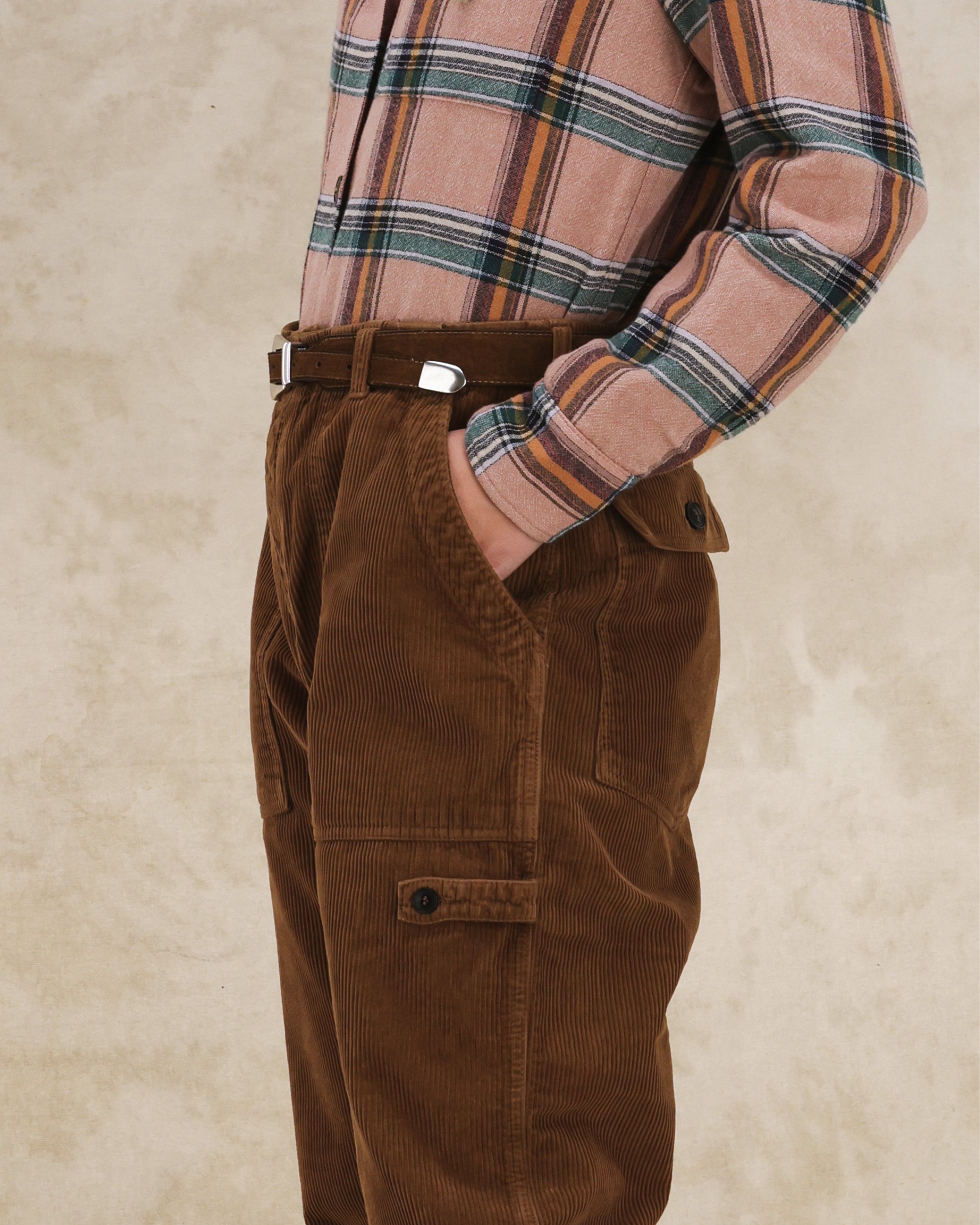 Jerryt Pantaloni Fatigue In Velluto A Coste