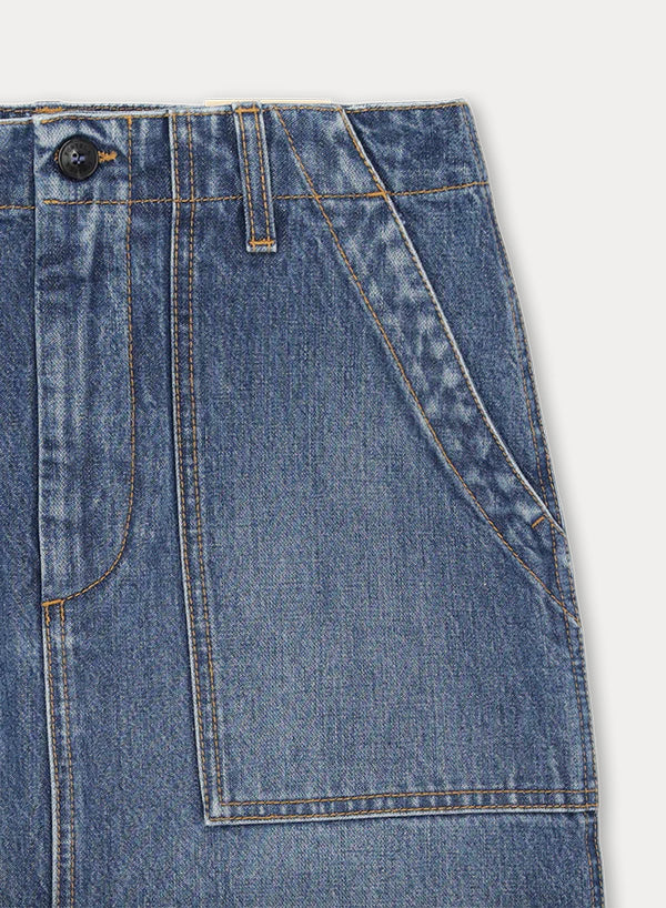 Jia Gonna Fatigue In Denim Custom Wash