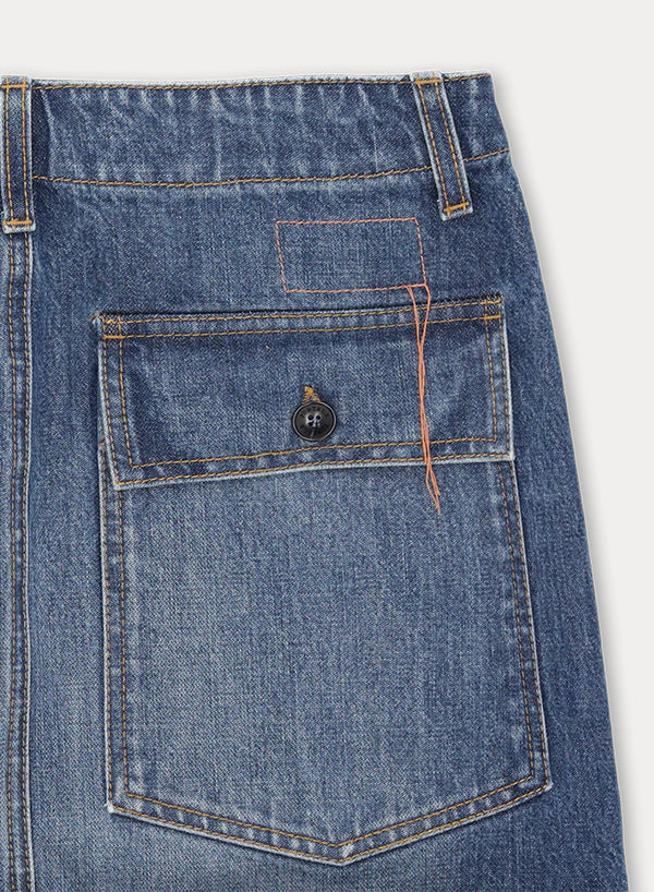 Jia Gonna Fatigue In Denim Custom Wash