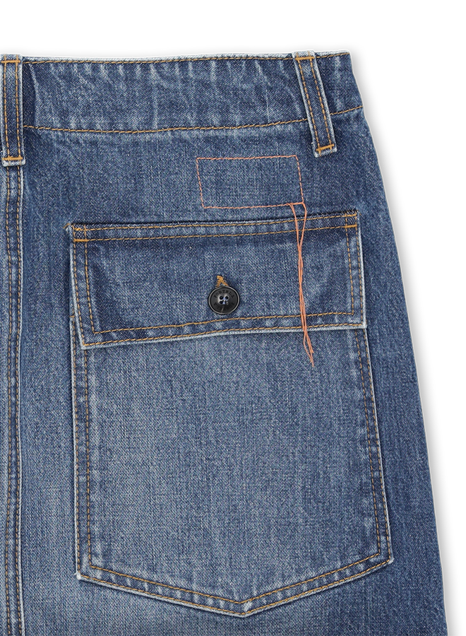 Jia Gonna Fatigue In Denim Custom Wash