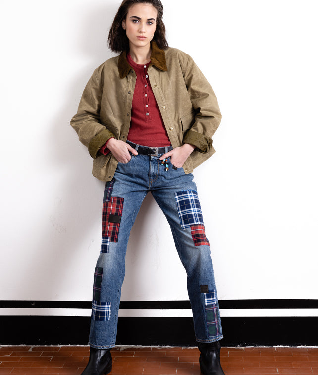 Jill Pantaloni 5 Tasche In Denim