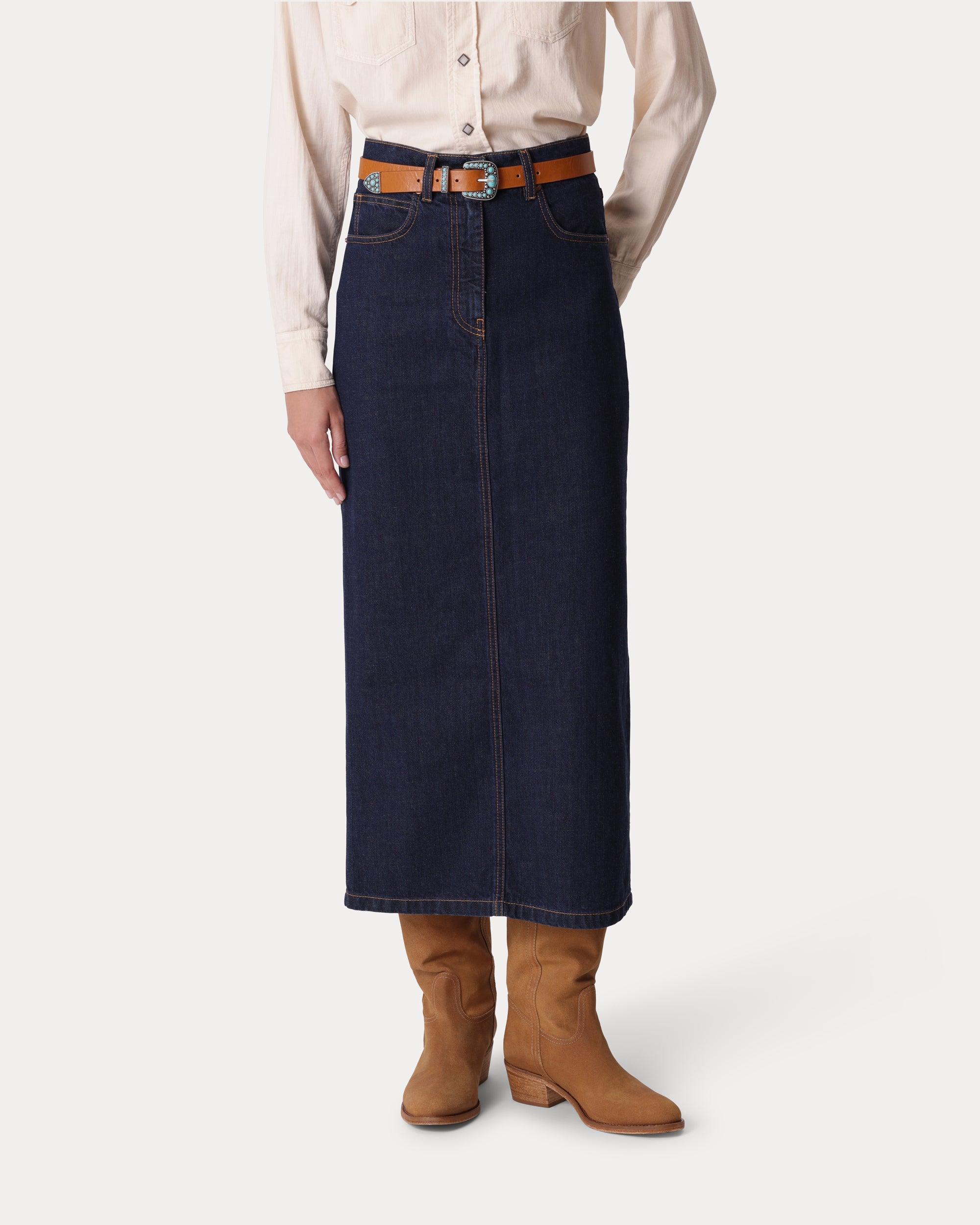 Jorgy Denim Skirt Indigo Rinse