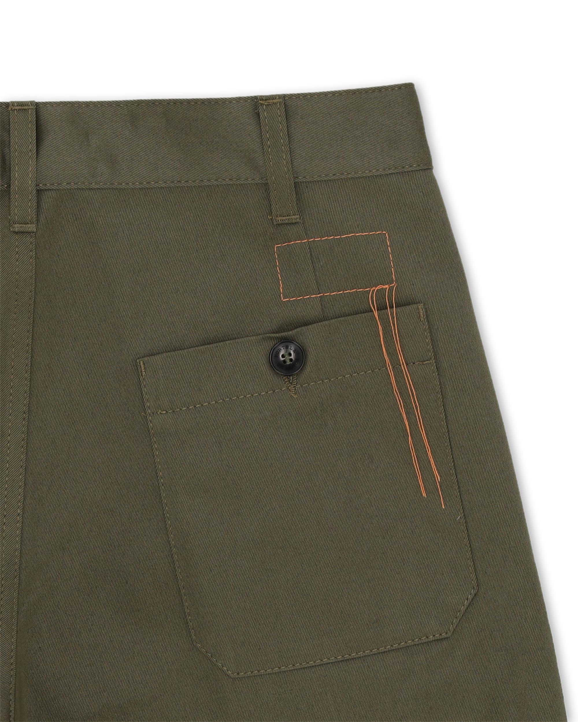 Judy Pantaloni in Gabardine di Cotone con Pences