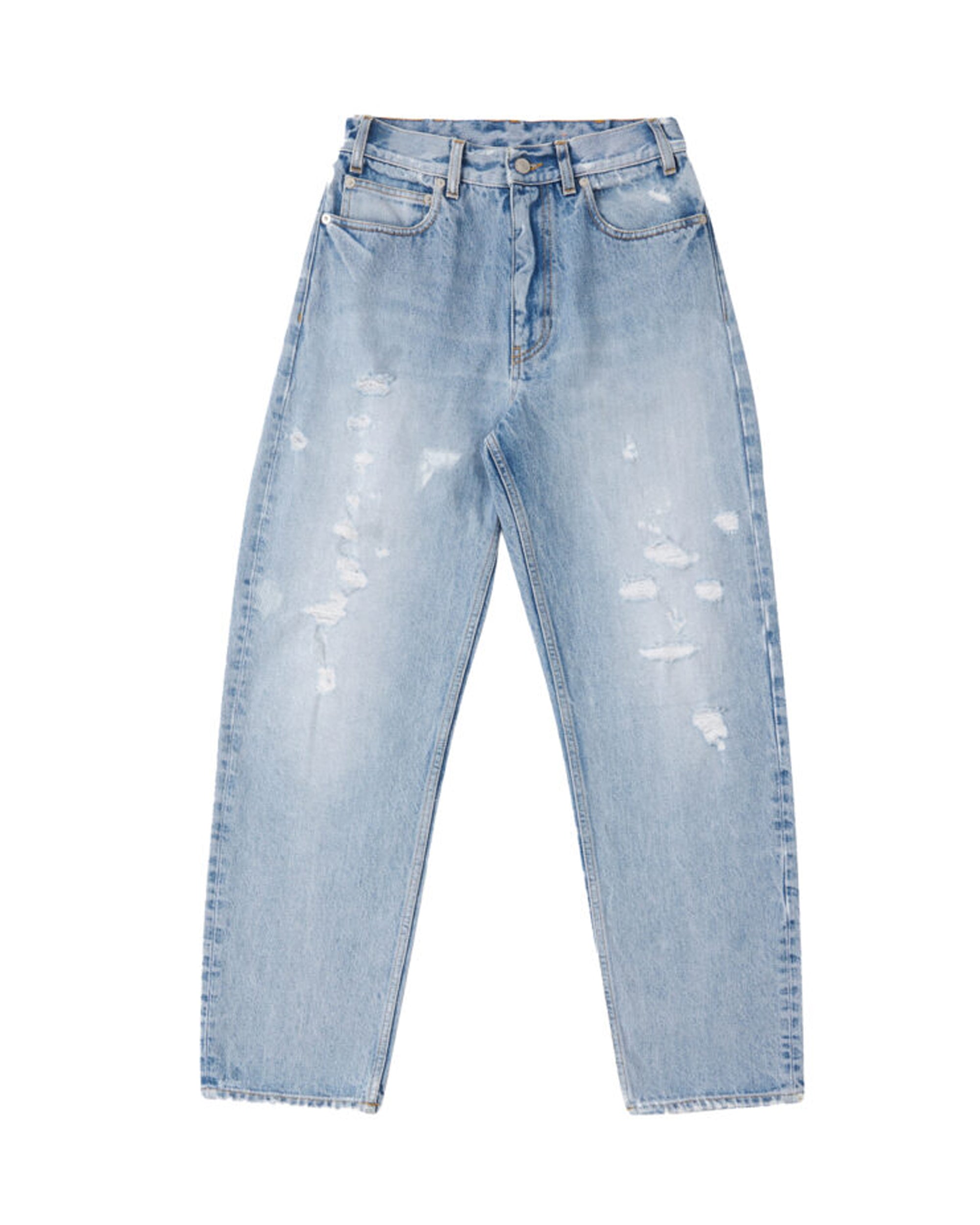 Juliettej Pantaloni 5 Tasche In Denim Bleach Wash