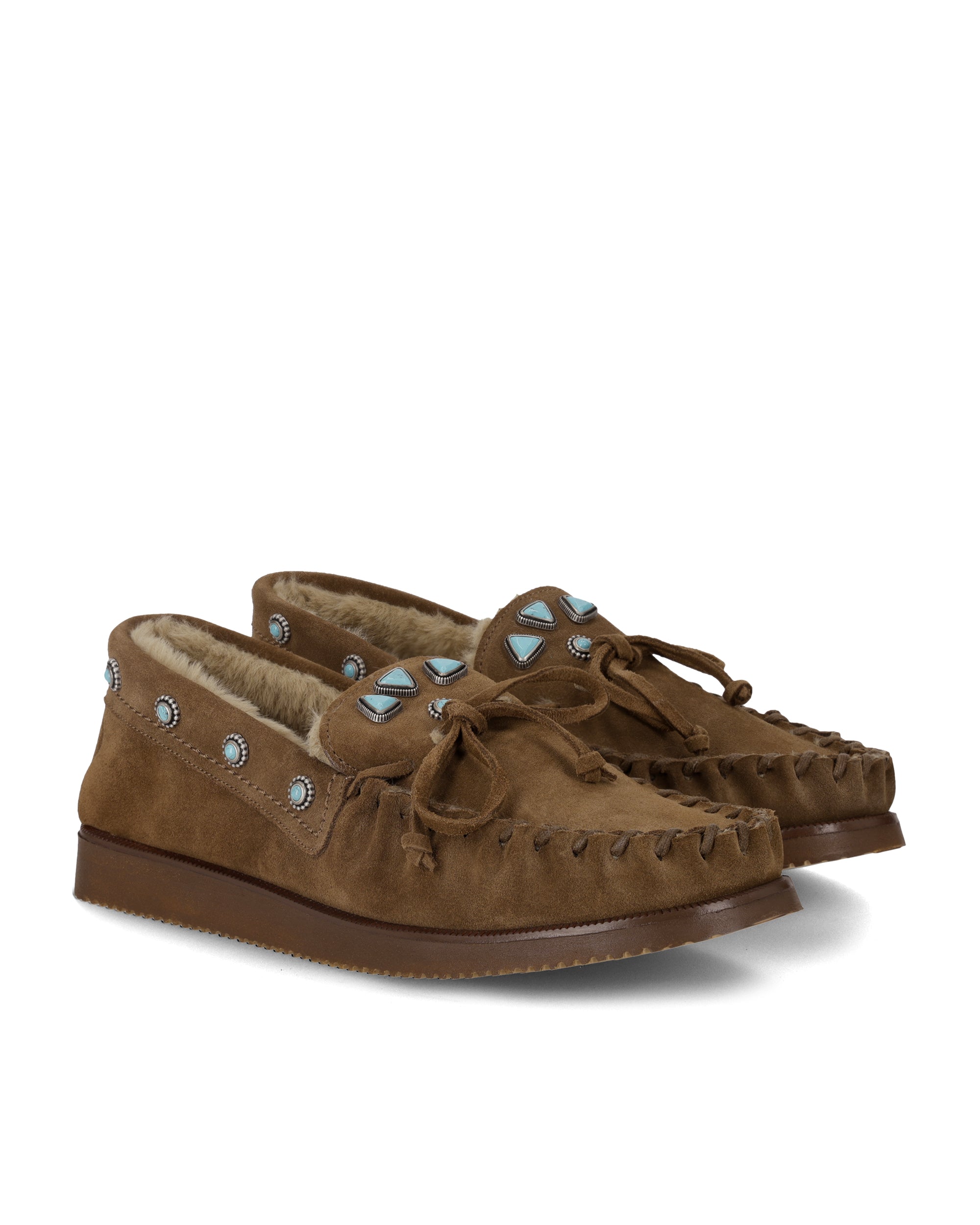 Lakota Navajo Suede Leather Loafers