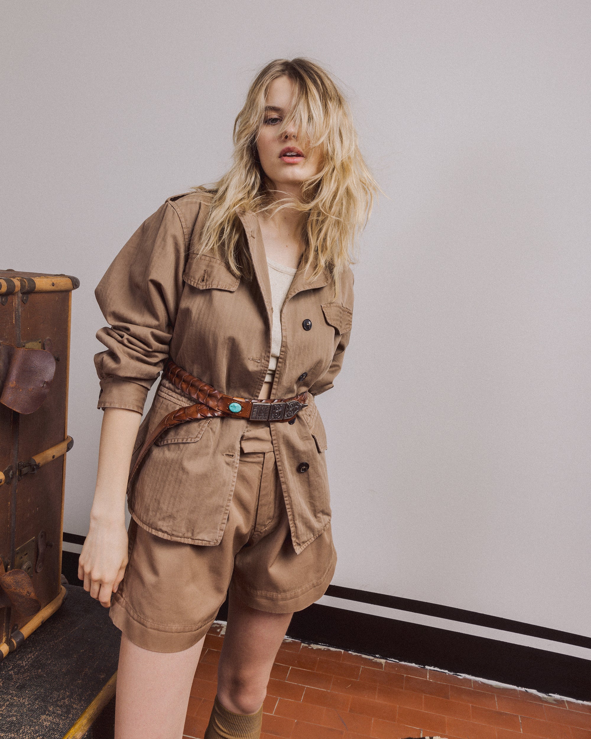 Leah Jacket Sahariana Cotton