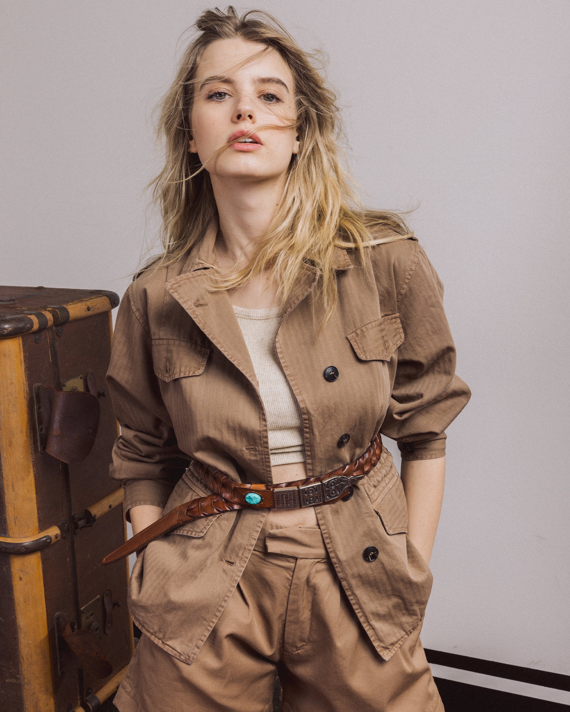 Leah Jacket Sahariana Cotton