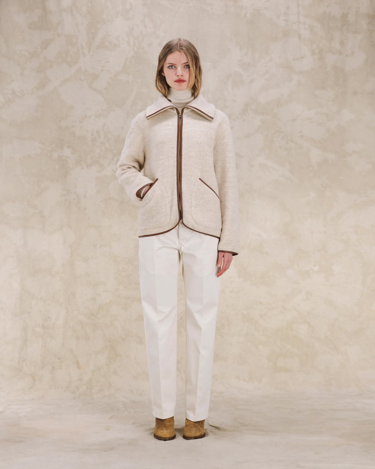 Lolie Teddy Jacket In Cashmere and Silk