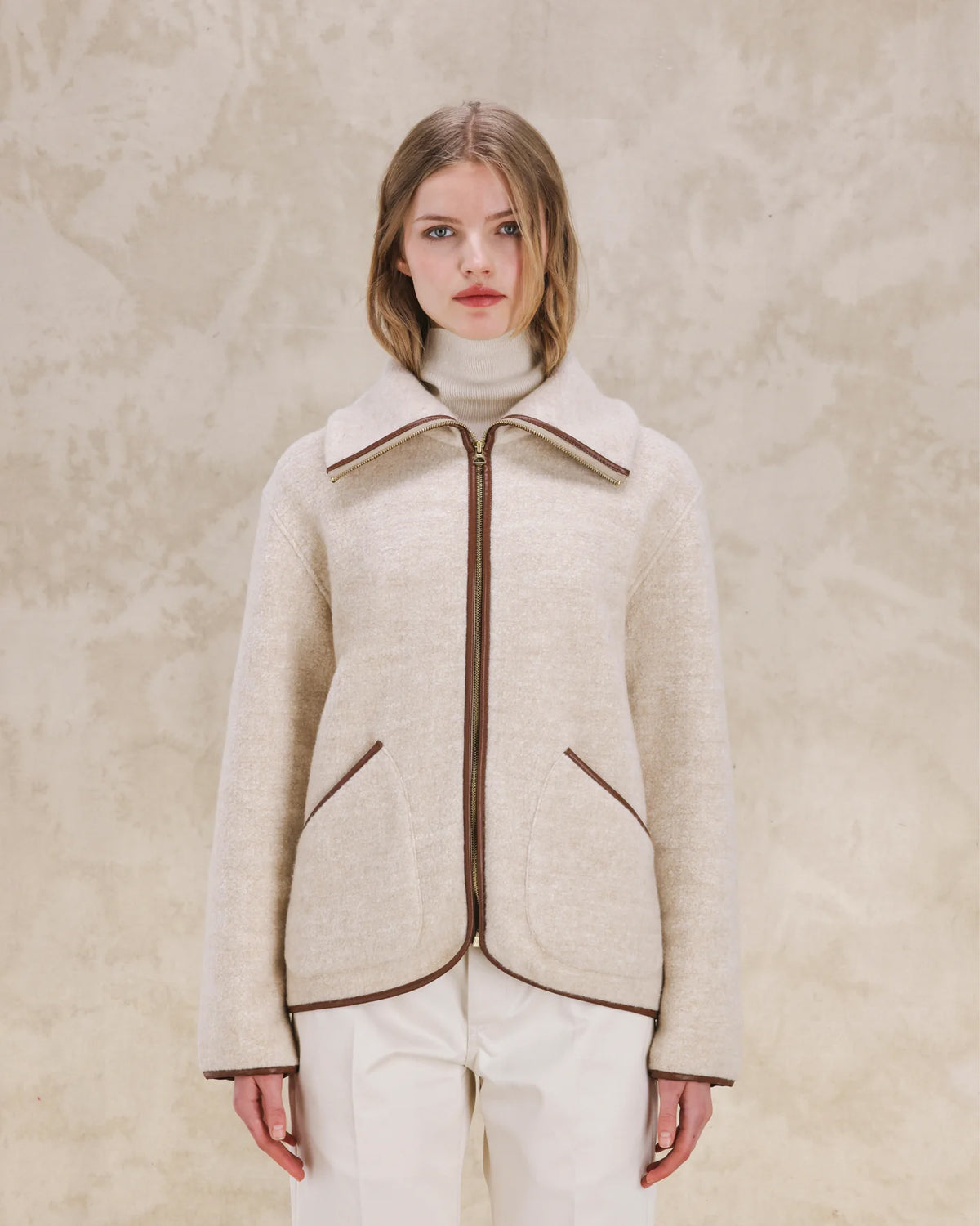 Lolie Teddy Jacket In Cashmere and Silk