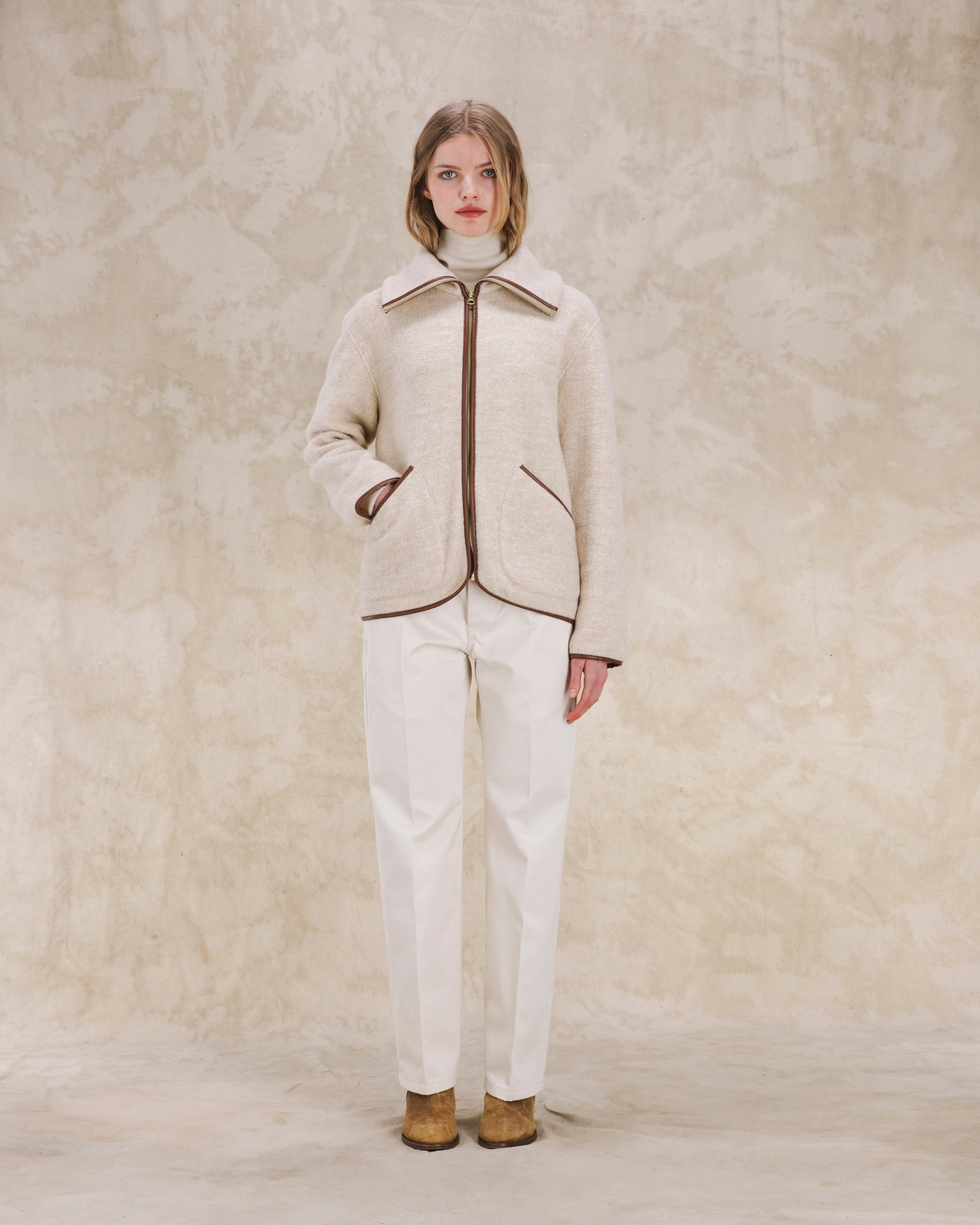 Lolie Giacca Teddy In Cashmere E Seta