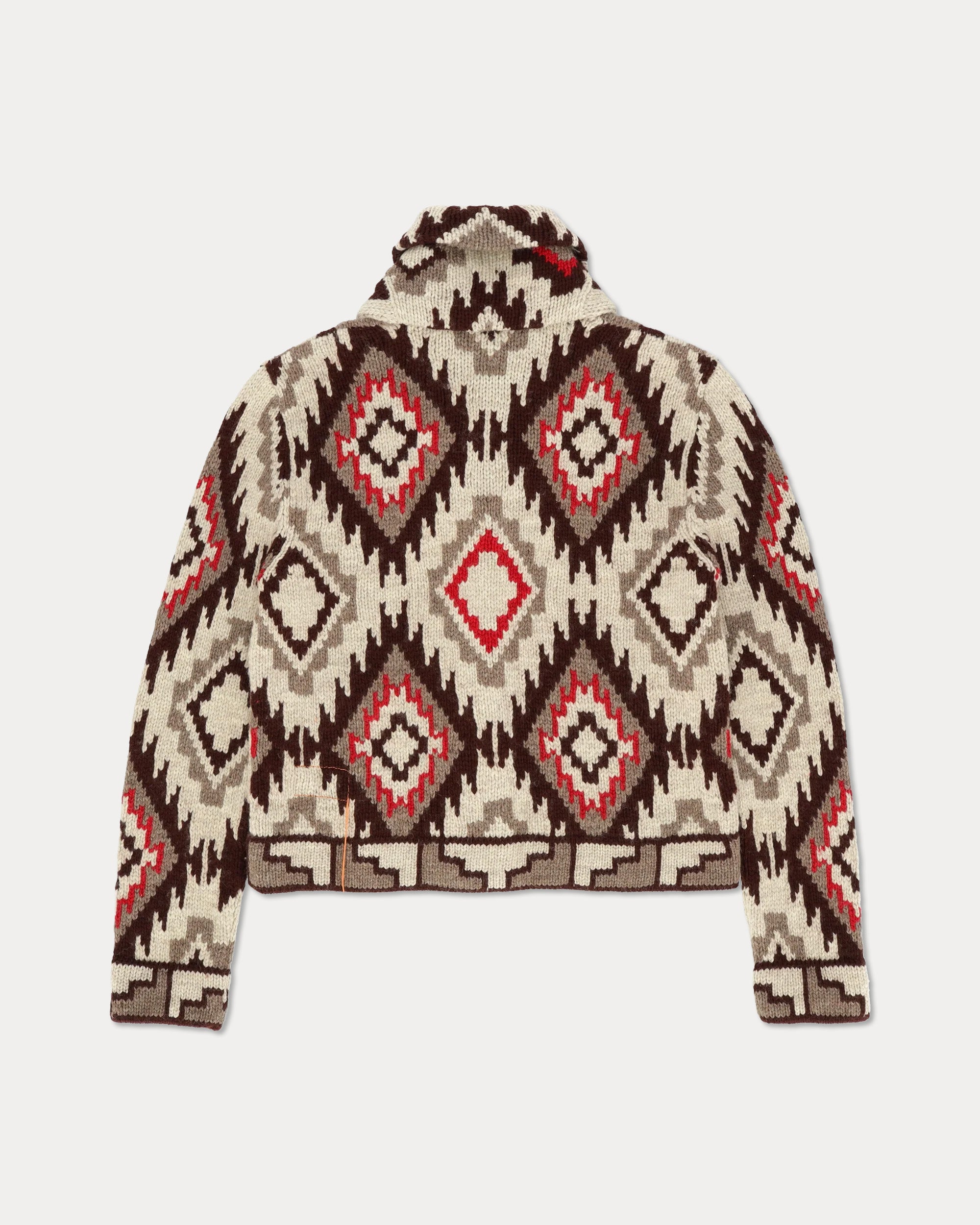 Lydie Wool Cardigan Navajo Pattern