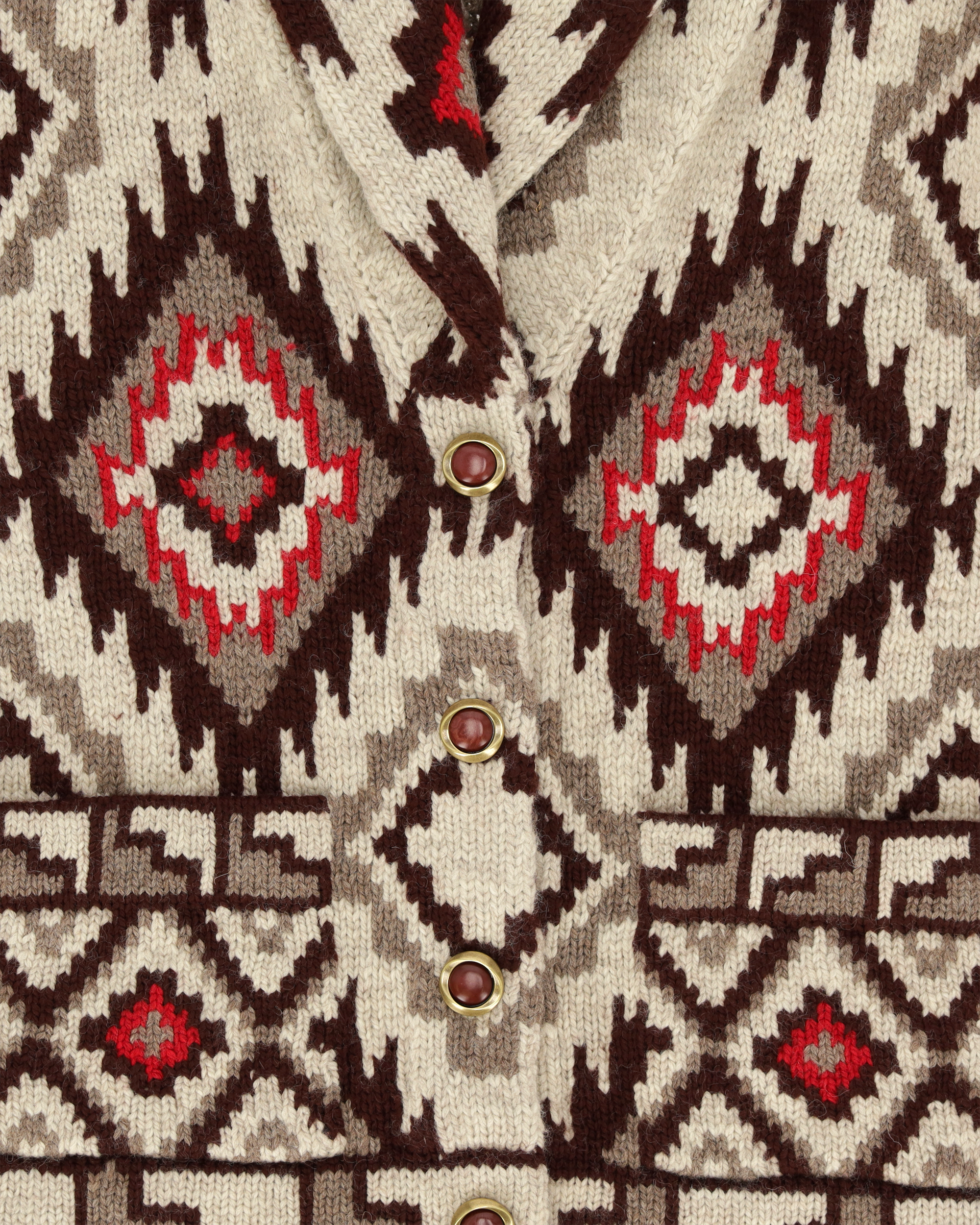 Lydie Cardigan In Lana Motivo Navajo
