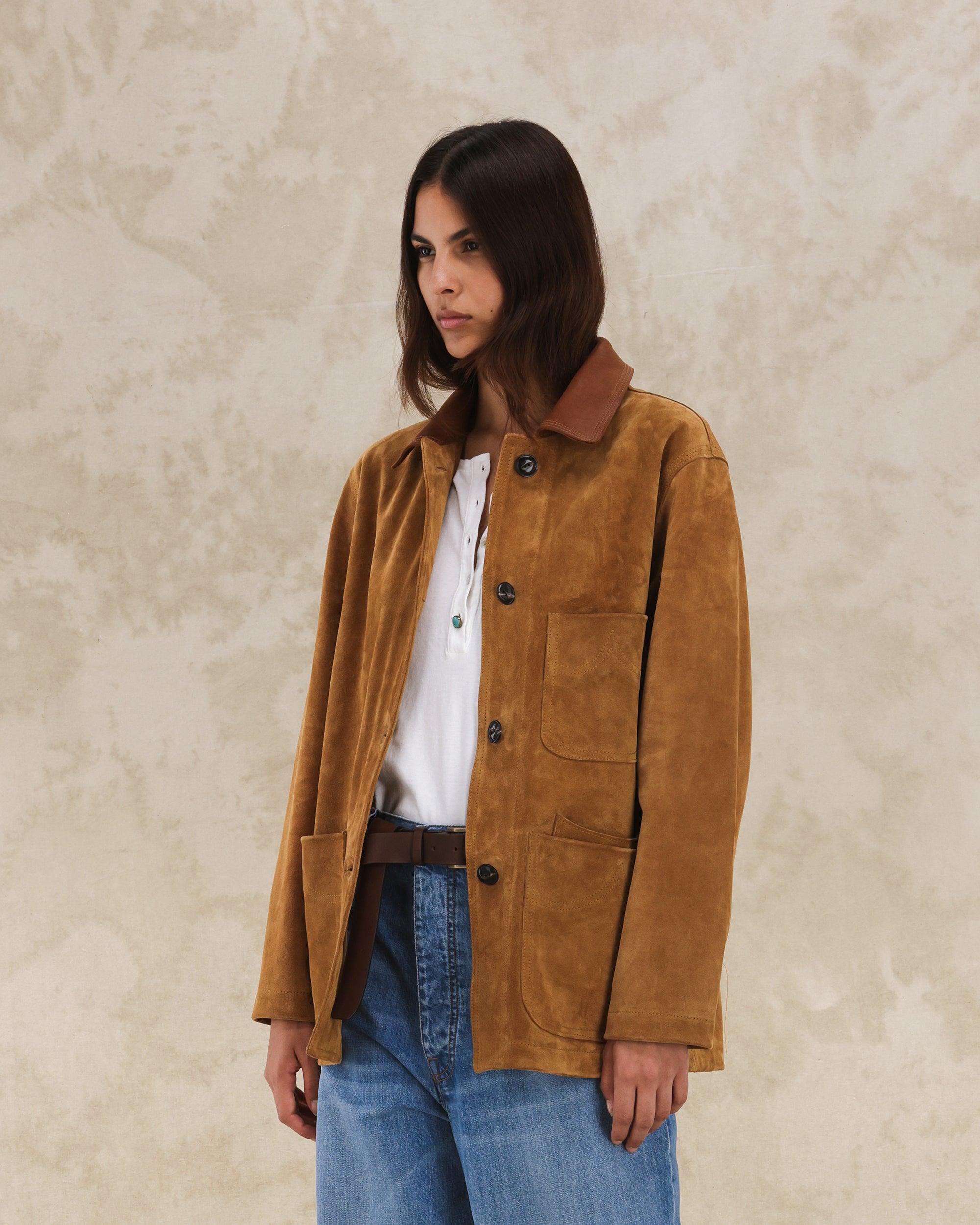 Montana Giacca Work In Pelle Scamosciata