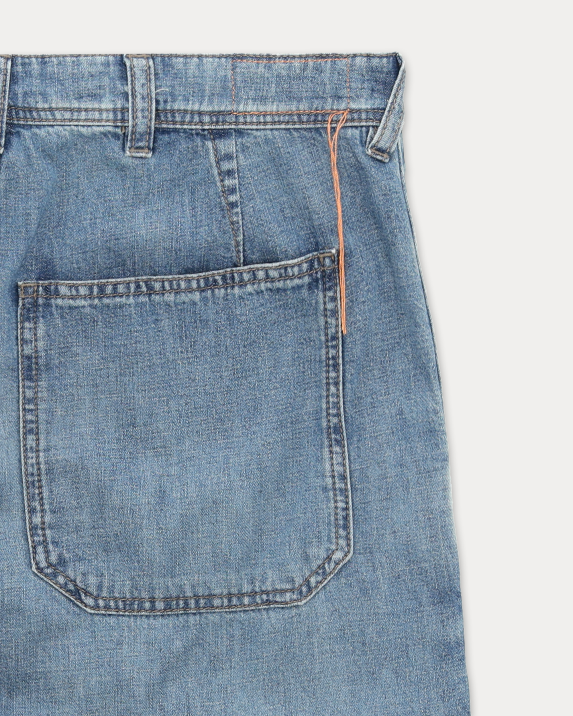 Naelia Lightweight Japan Denim Pants Stone Wash