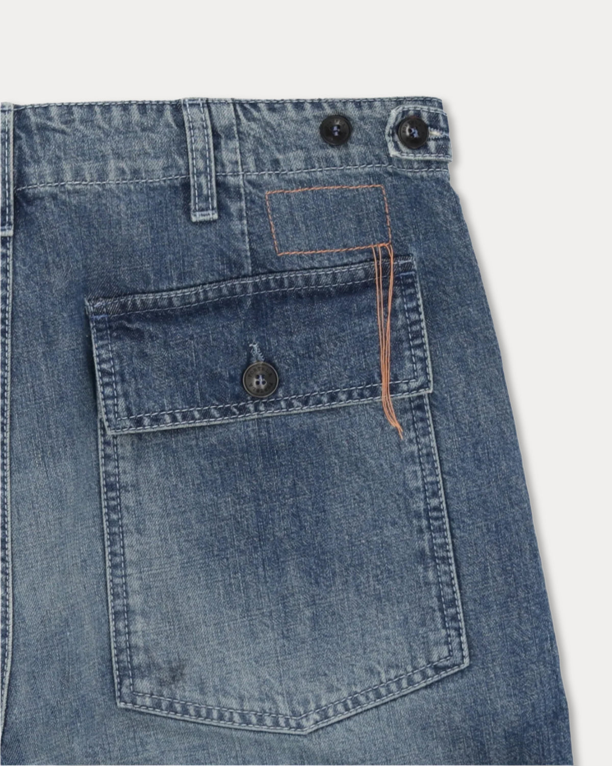Newfatigue Pantaloni in Denim Custom Wash