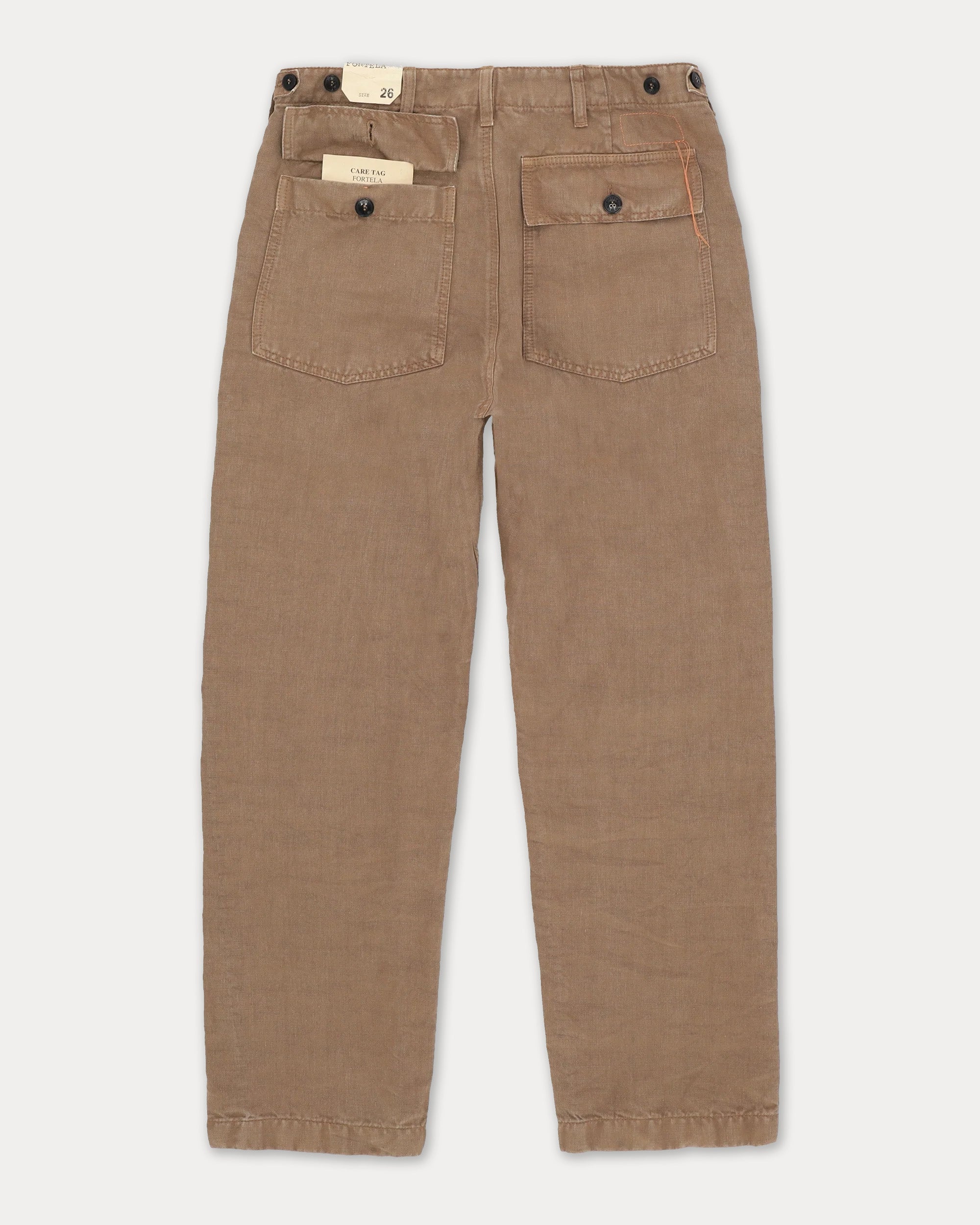 Newfatigue Pantaloni Fatigue In Lino