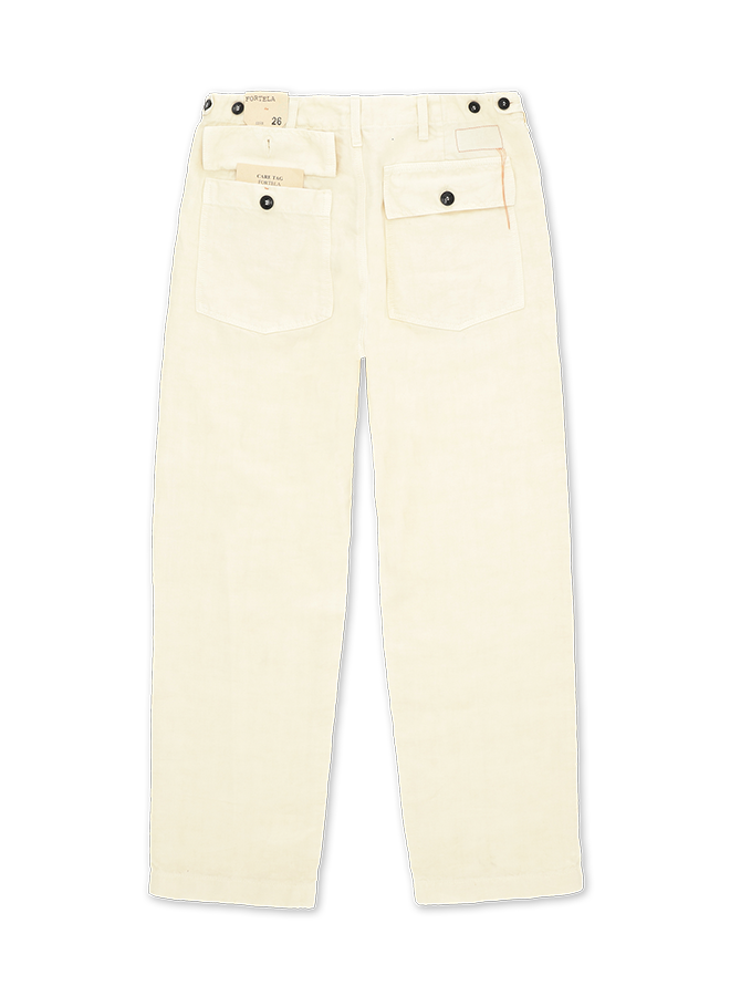 Newfatigue Pantaloni Fatigue In Lino