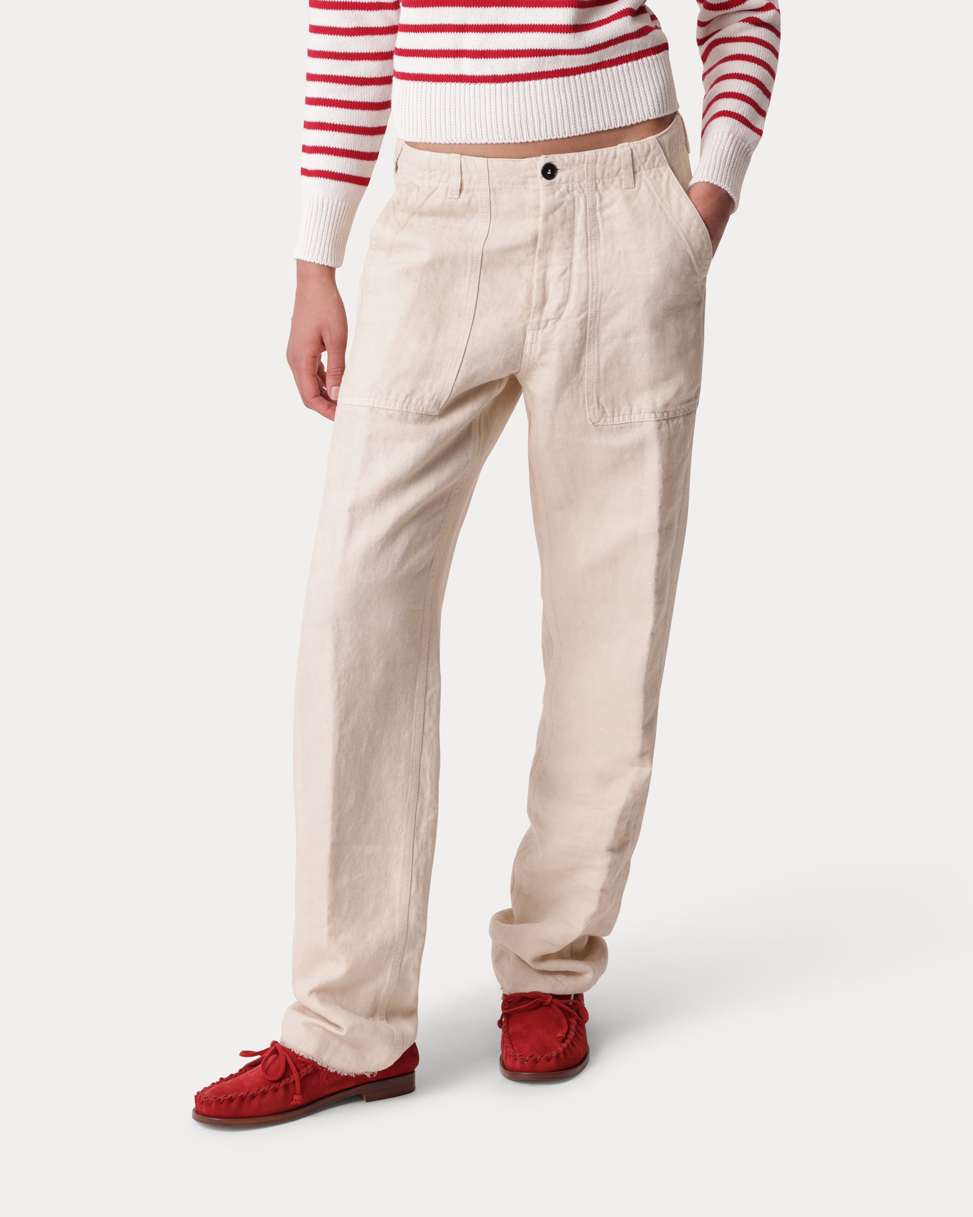 Newfatiguetv Trousers Fatigue Linen