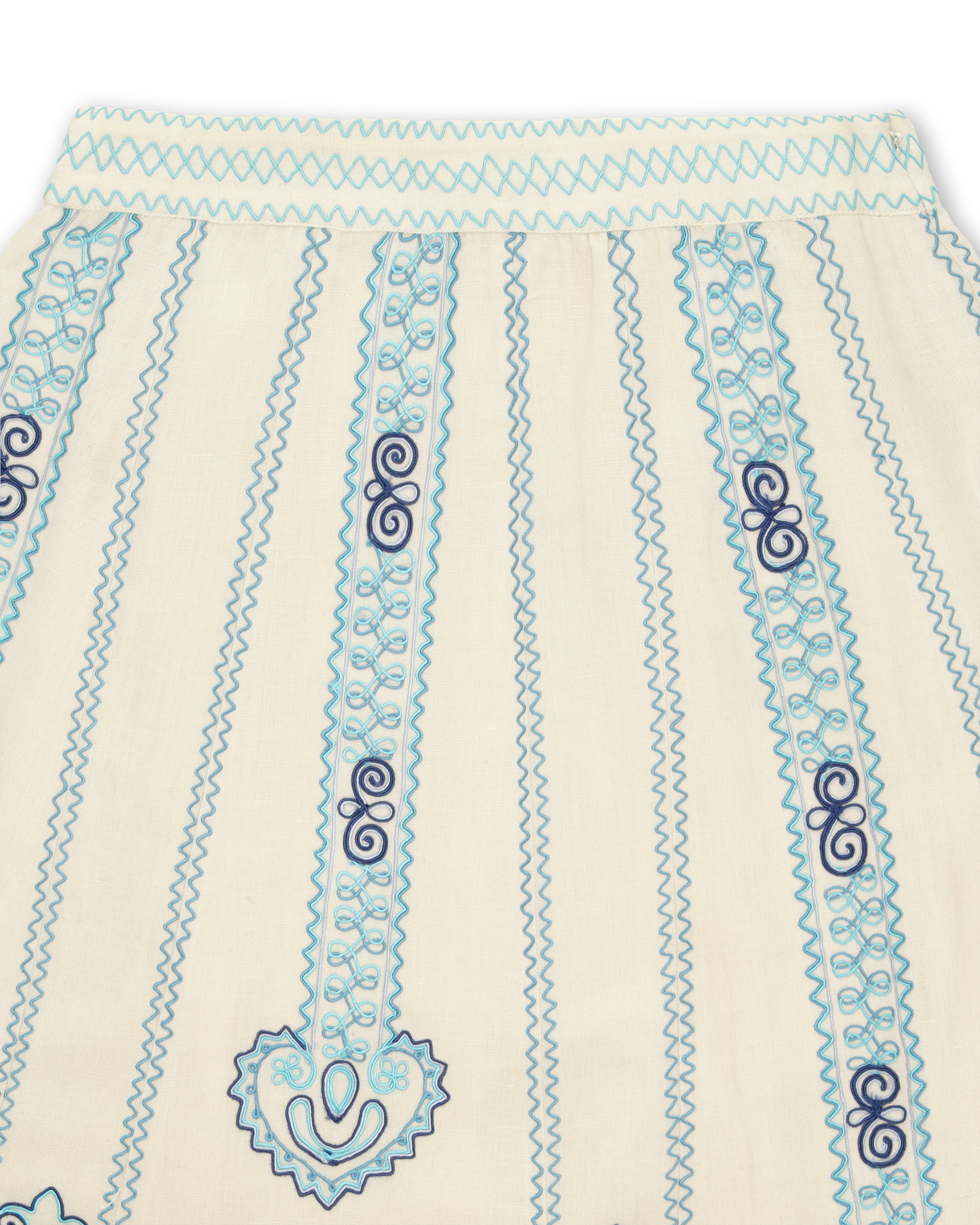 Nicea Gonna Con Ricami Bi-Color