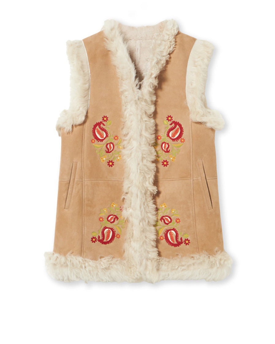 Donna Vest Embroidered Shierling