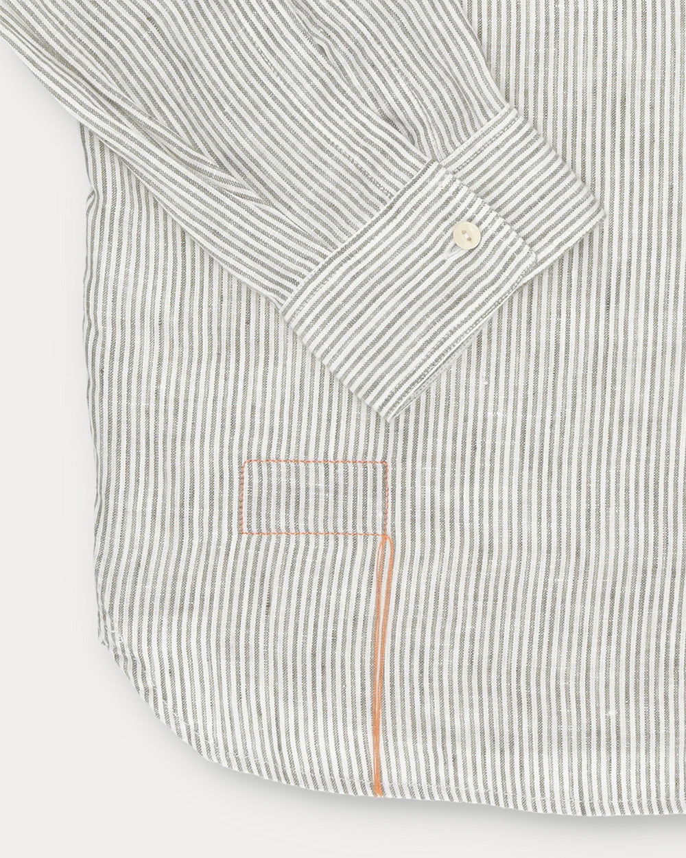 Work Striped Linen Shirt