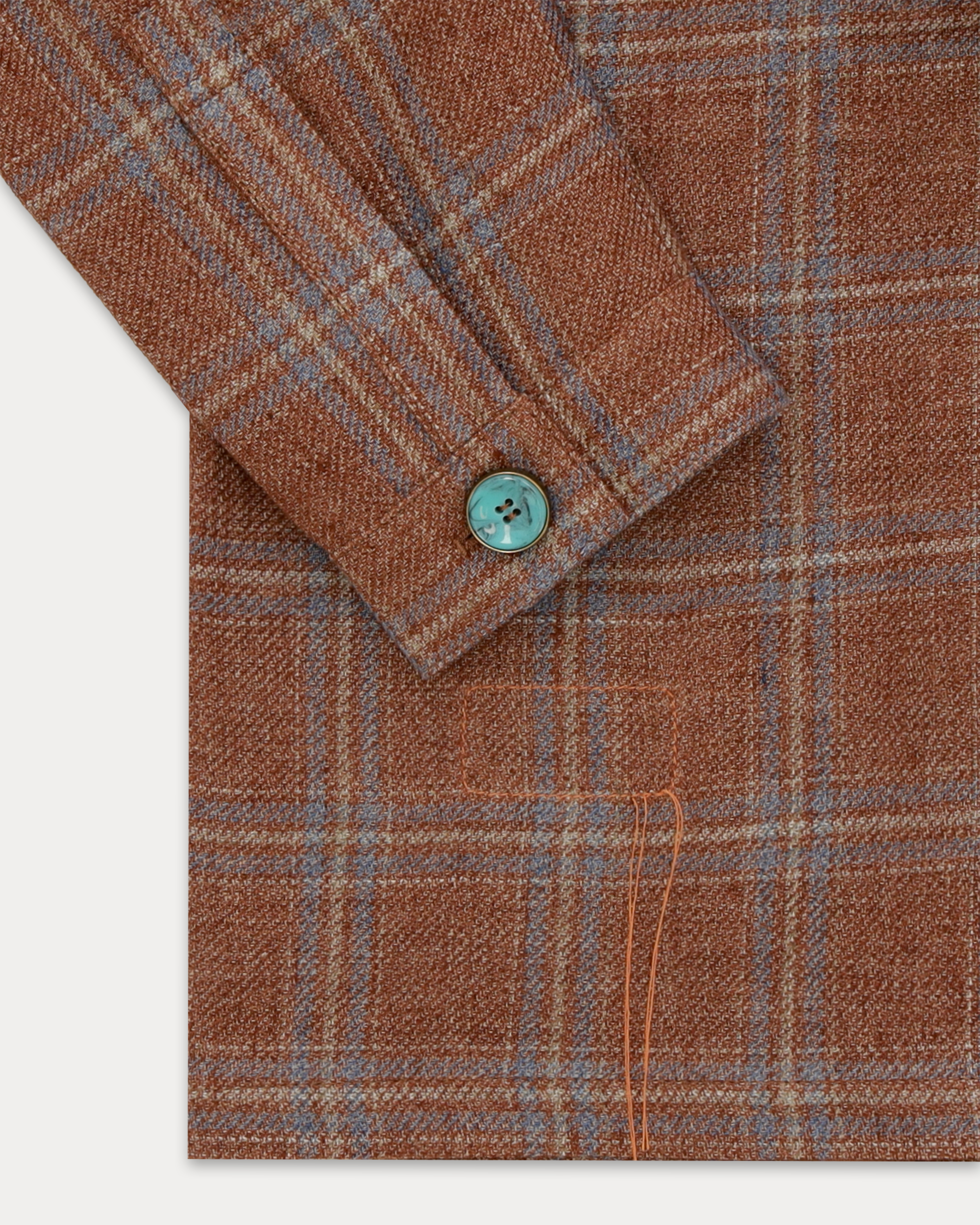 Scotland Checkered Linen and Cotton Classic Jacket