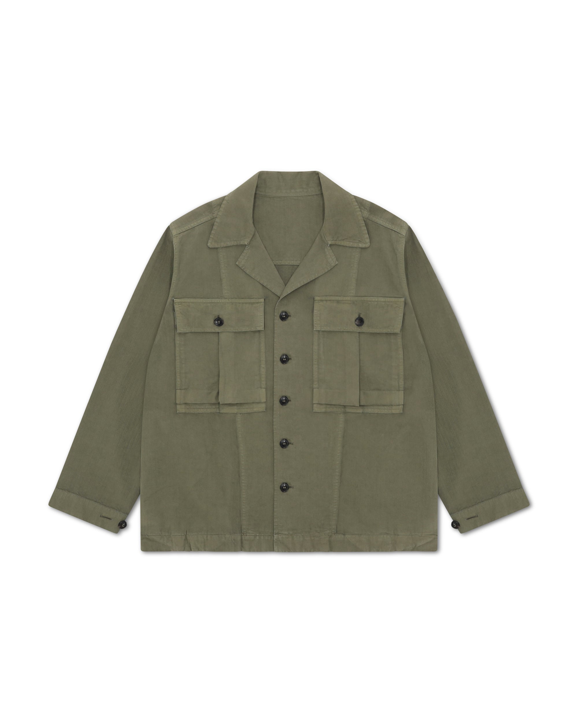 Solomont Cotton Herringbone Overshirt
