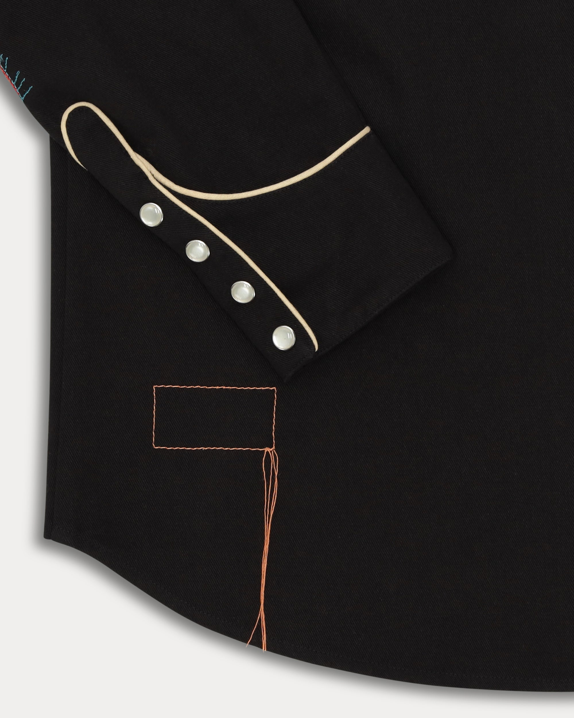 Taissa Camicia Ricamata in Twill di Cotone