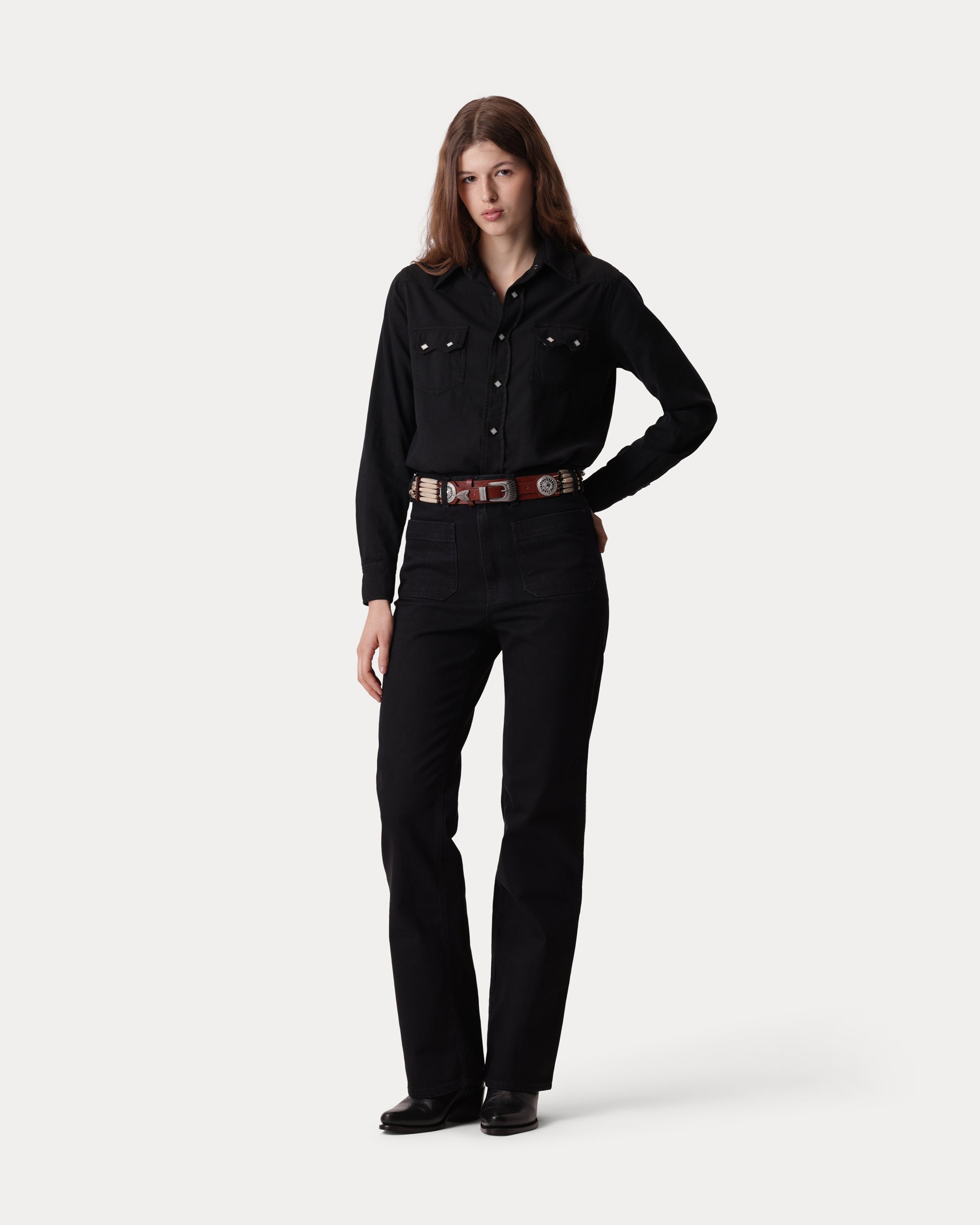 Toledo Camicia Texana In Cotone