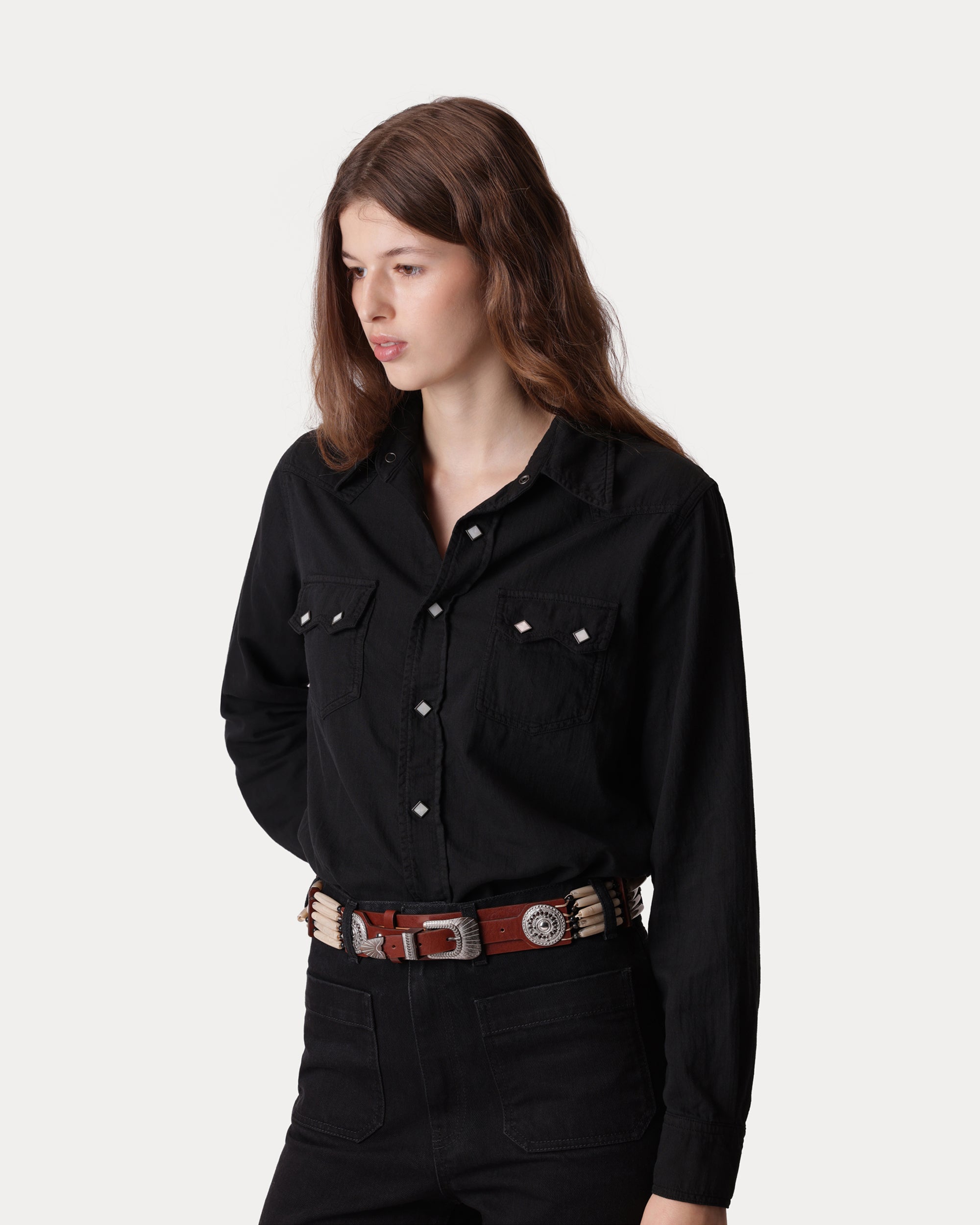 Toledo Camicia Texana In Cotone