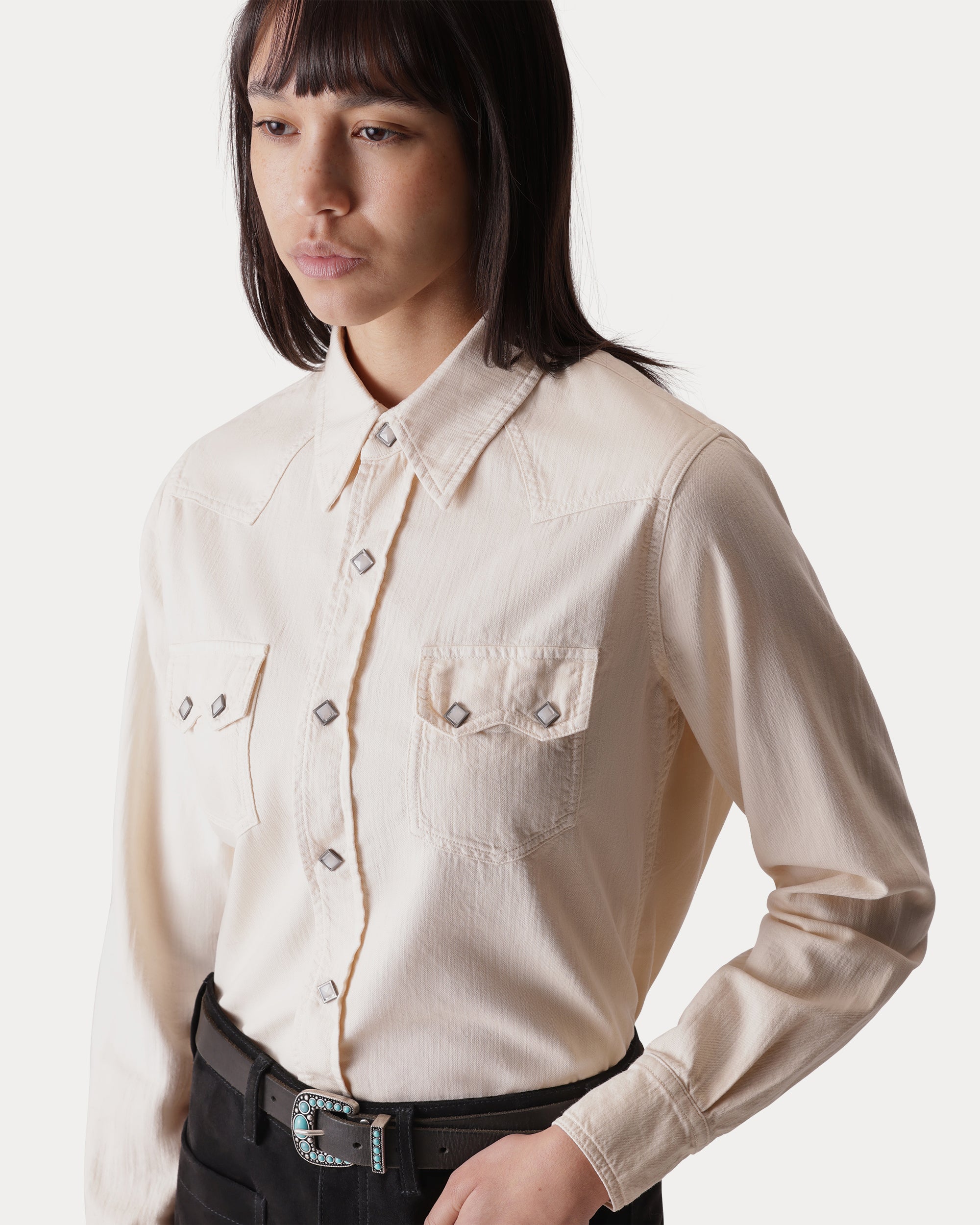 Toledo Camicia Texana In Cotone