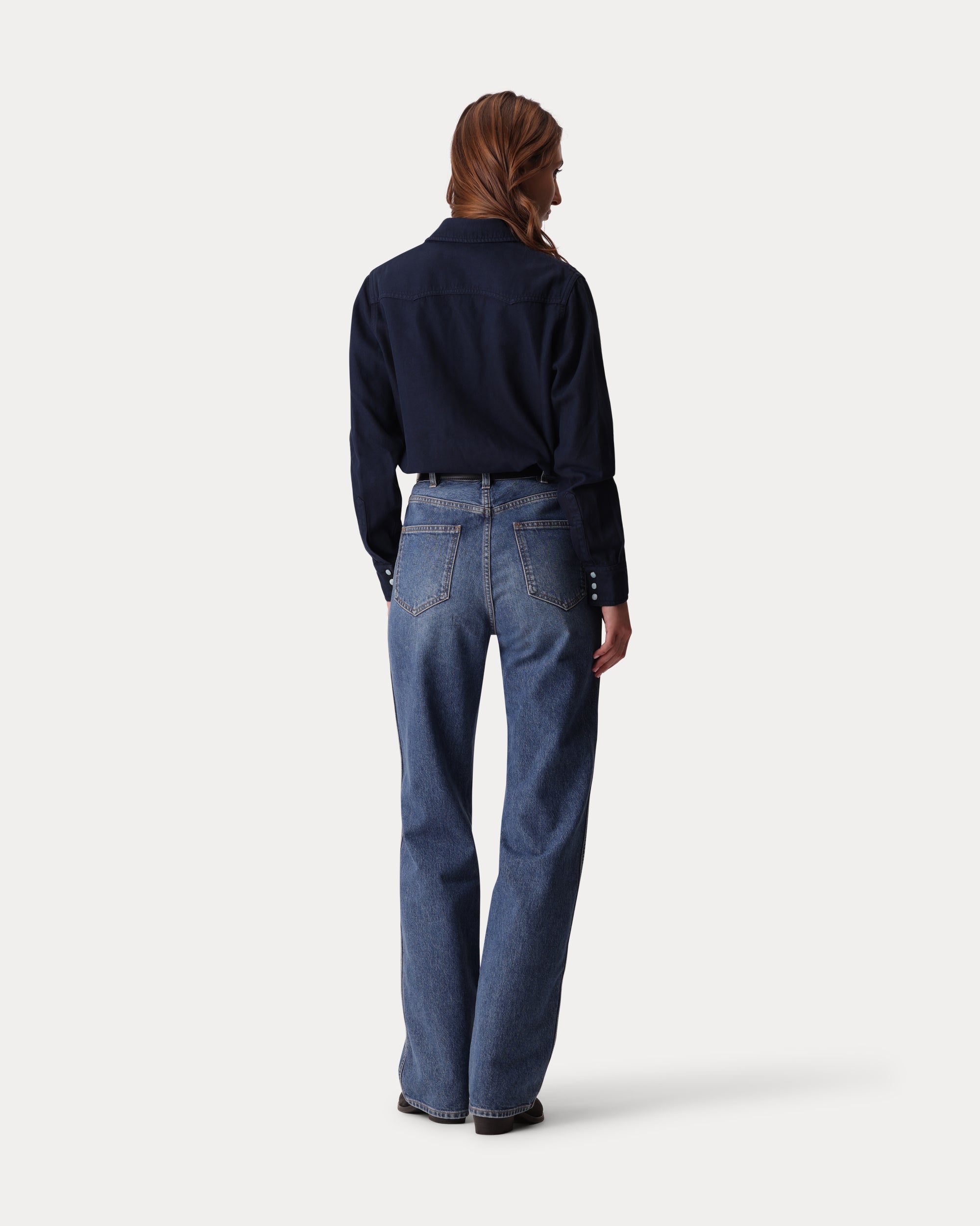Toledo Camicia Texana In Cotone e Lana